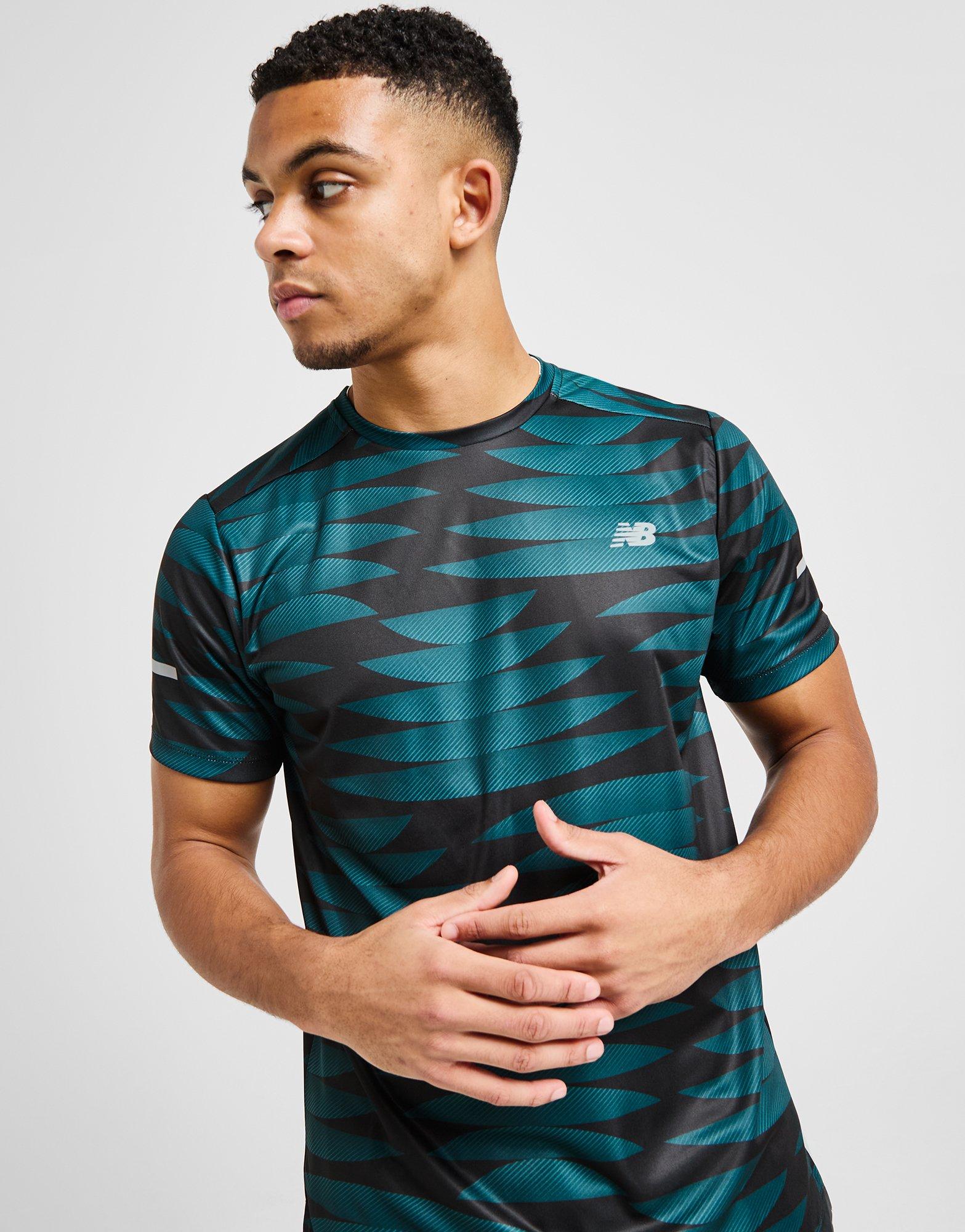 New Balance Stripe All Over Print T-Shirt