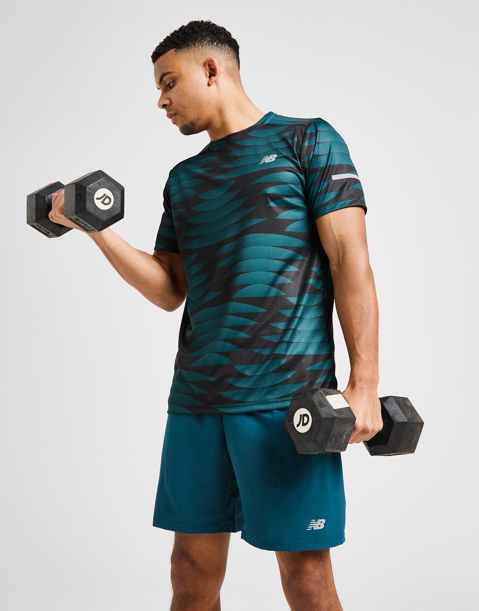 New Balance Stripe All Over Print T-Shirt