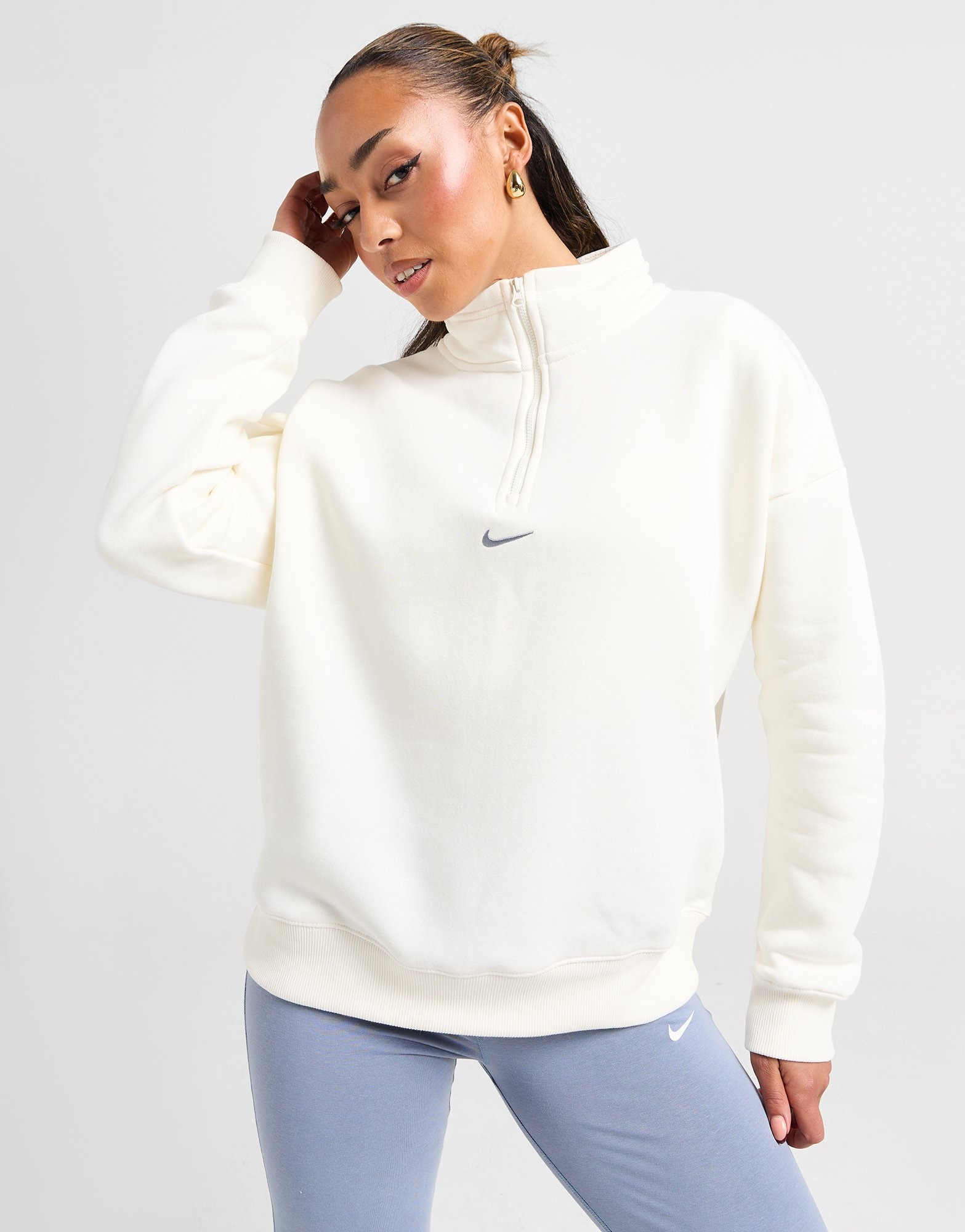 Nike Trend 1 4 Zip Fleece Top