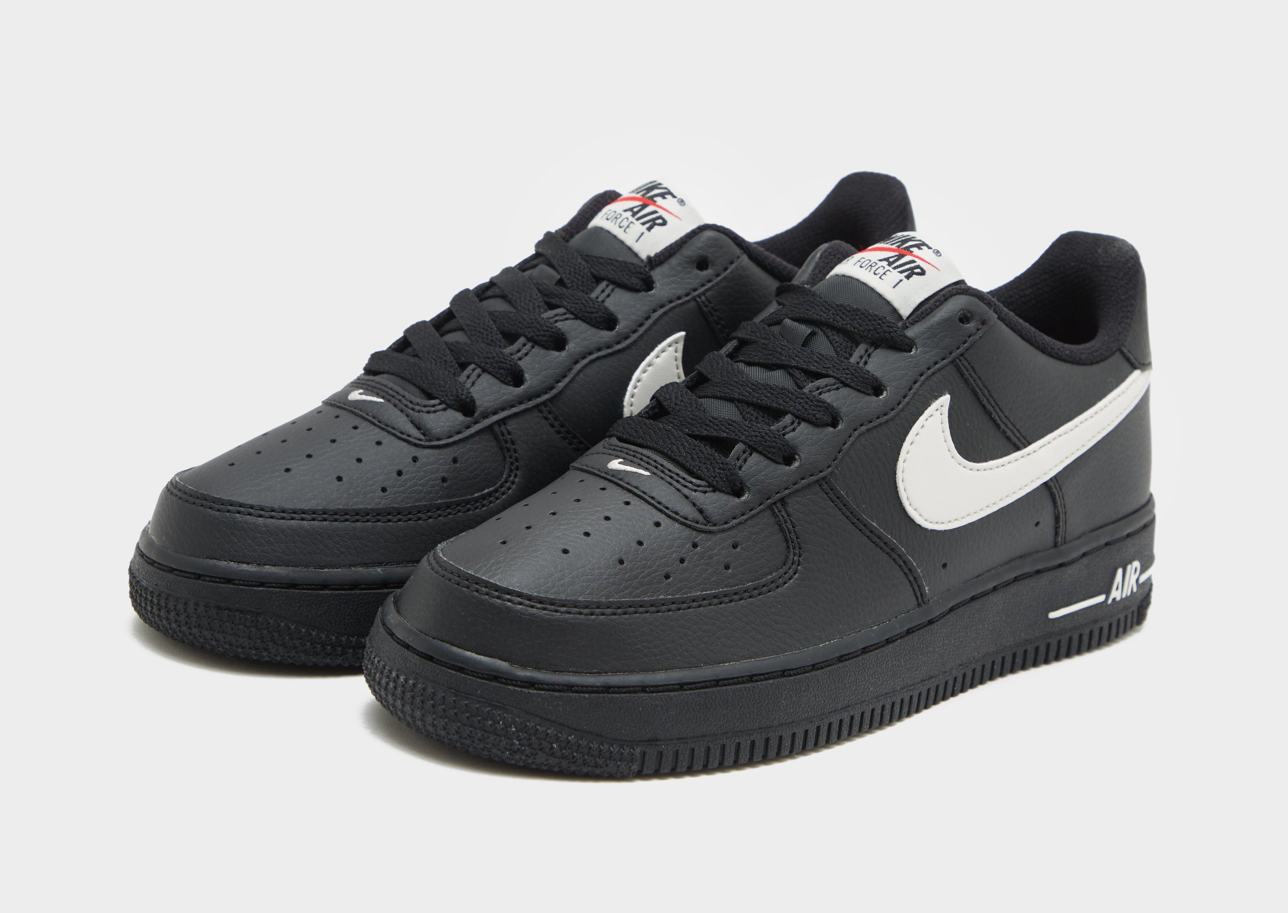 Nike air force 1 black white swoosh online