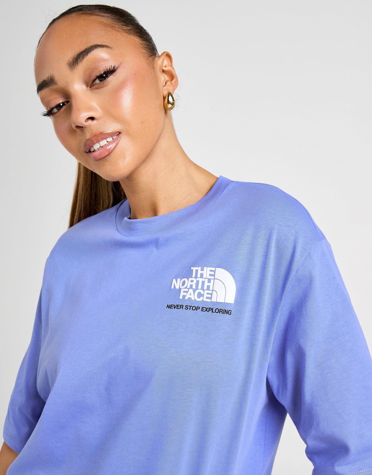 Blue The North Face Swirl Graphic Boyfriend T-Shirt | JD