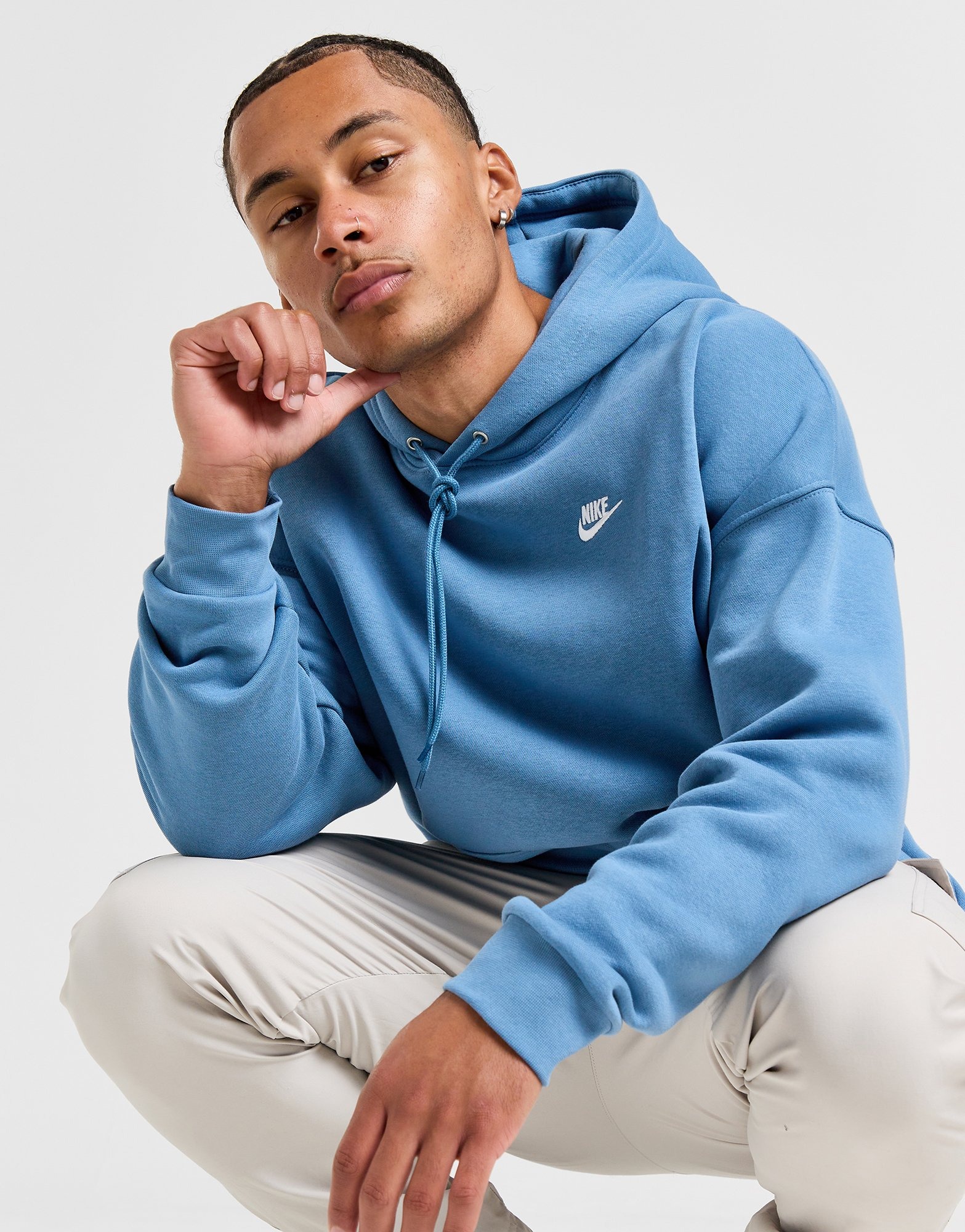 Blue nike hoodie online