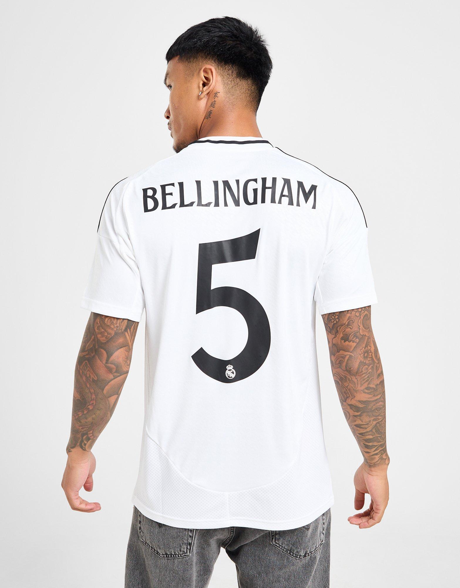adidas Real Madrid 2024 25 Bellingham 5 Home Shirt