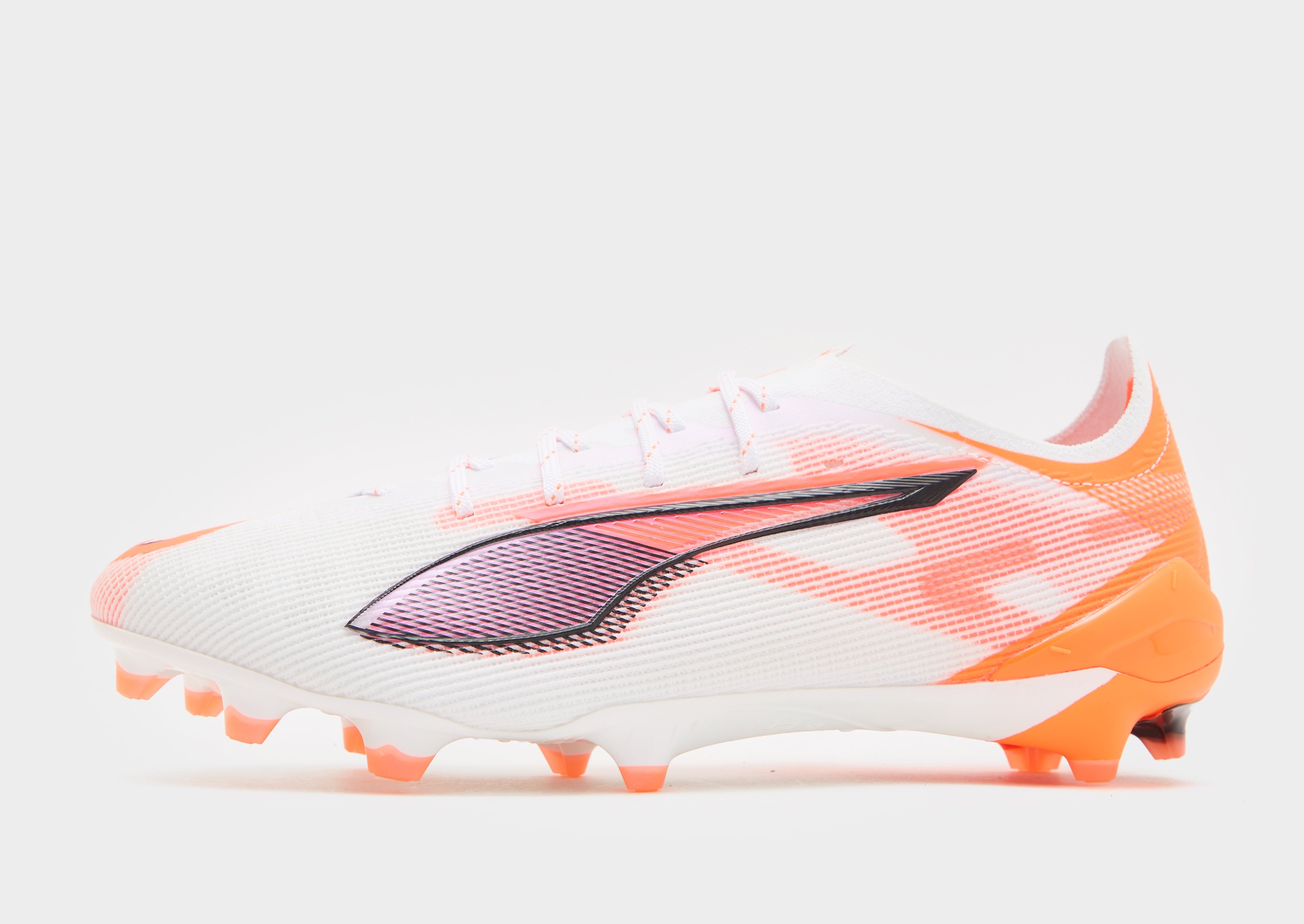 Puma Ultra 1.3 ホワイト FG Puma Ultra Play FG Junior Football Boots: White/Fire Orchid
