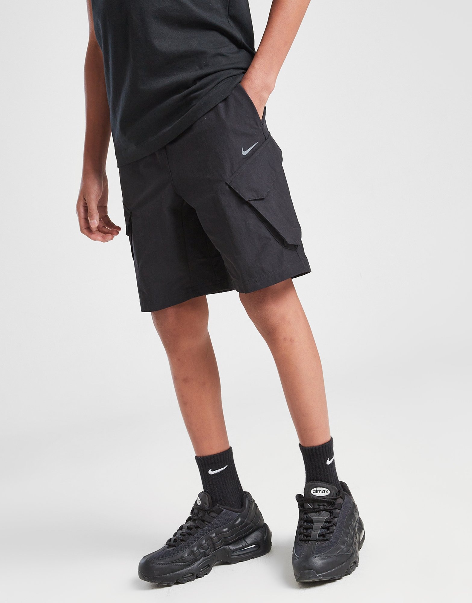 Black Nike City Utility Woven Shorts Junior JD Sports UK