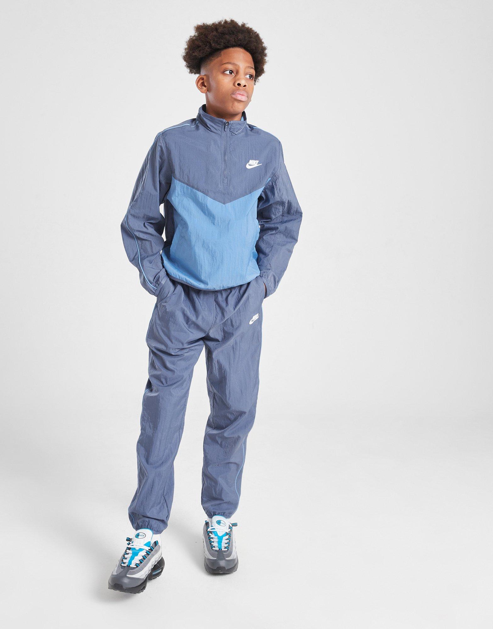 Nike Sportswear Woven 1/4 Zip Tracksuit Junior