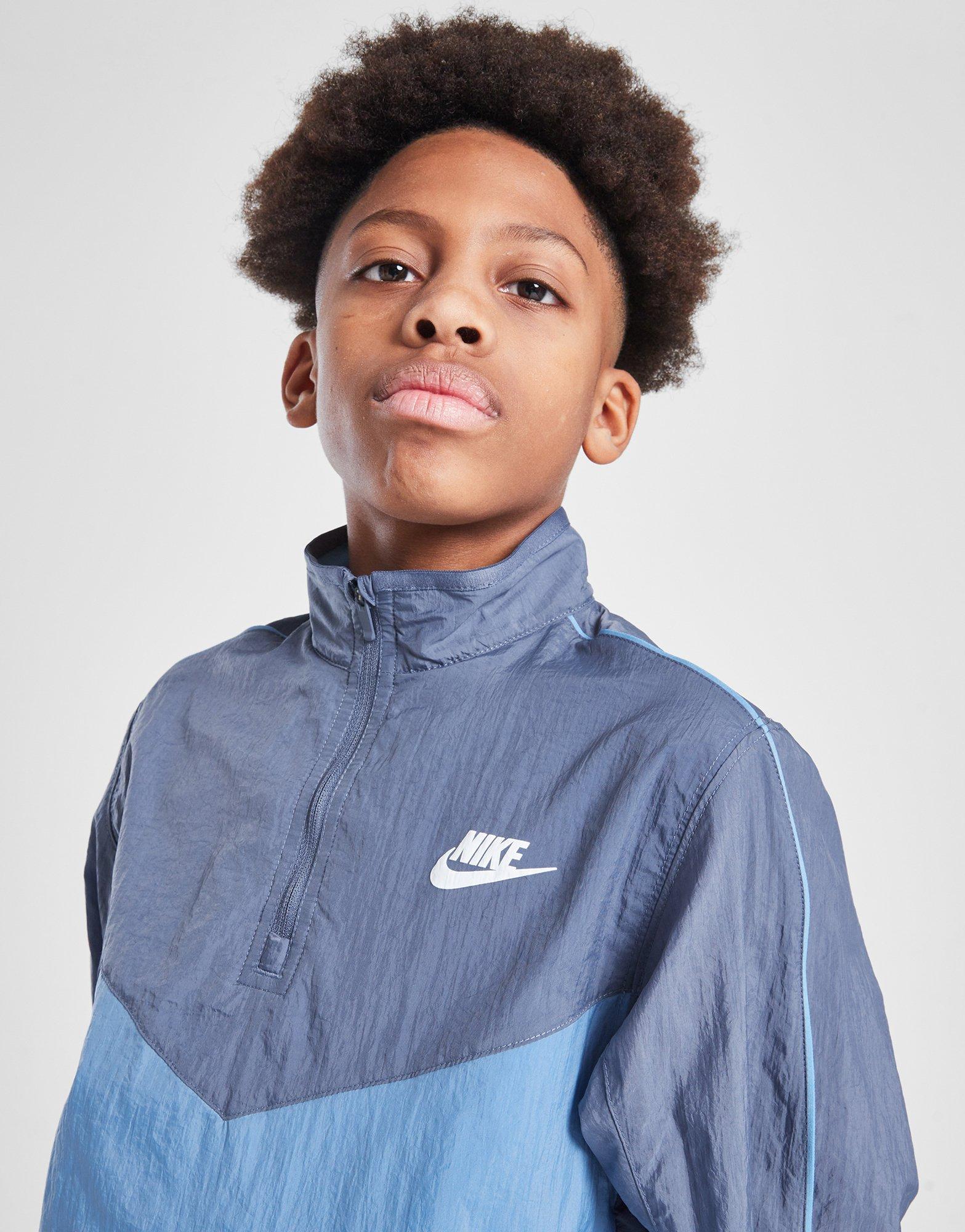 Nike Sportswear Woven 1/4 Zip Tracksuit Junior