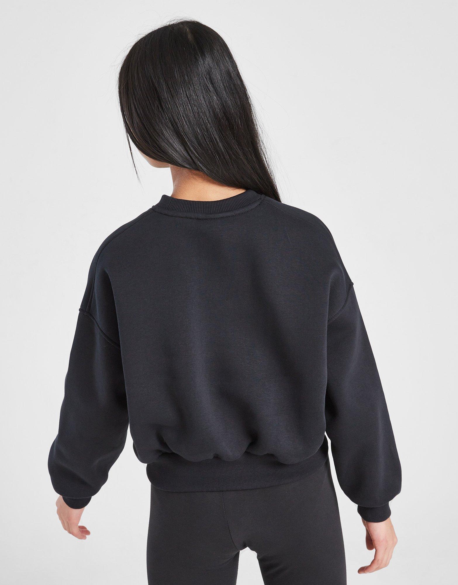 Nike Girls' Club Crop Crew Sweatshirt Junior