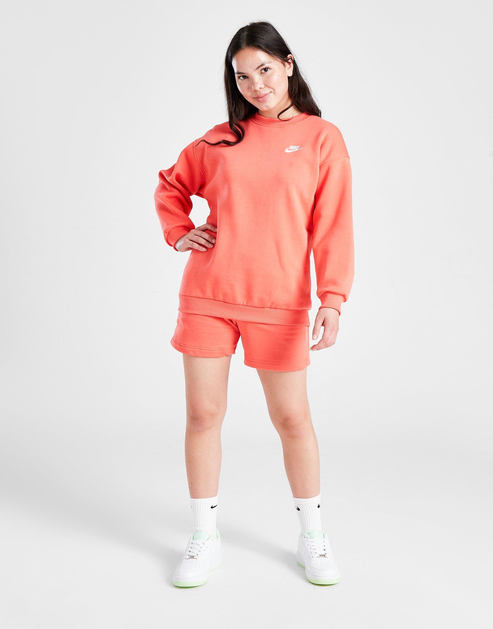 Nike Girls' Club Fleece Crew Sweatshirt Junior