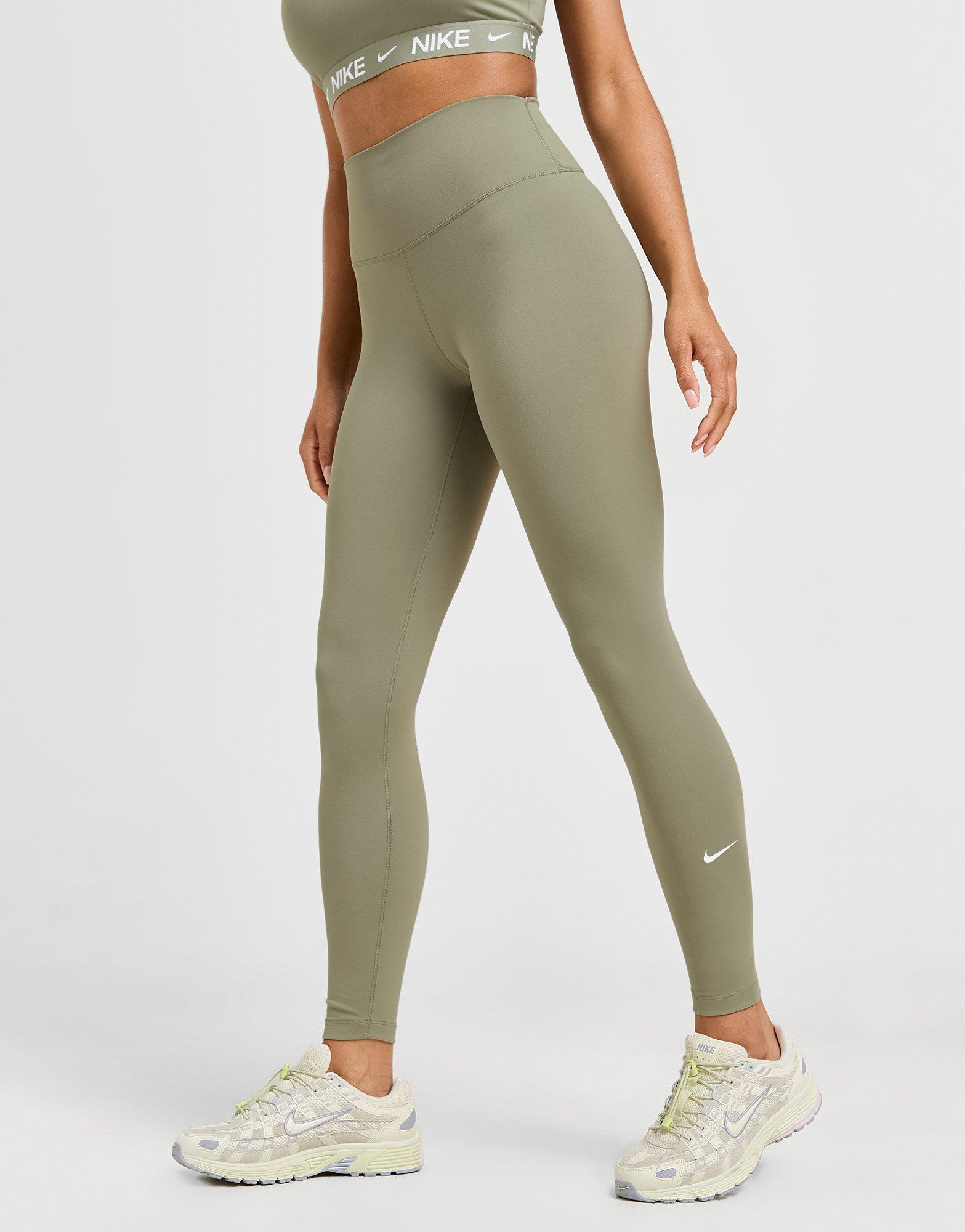 Green Nike Training One High Rise Leggings JD Sports UK