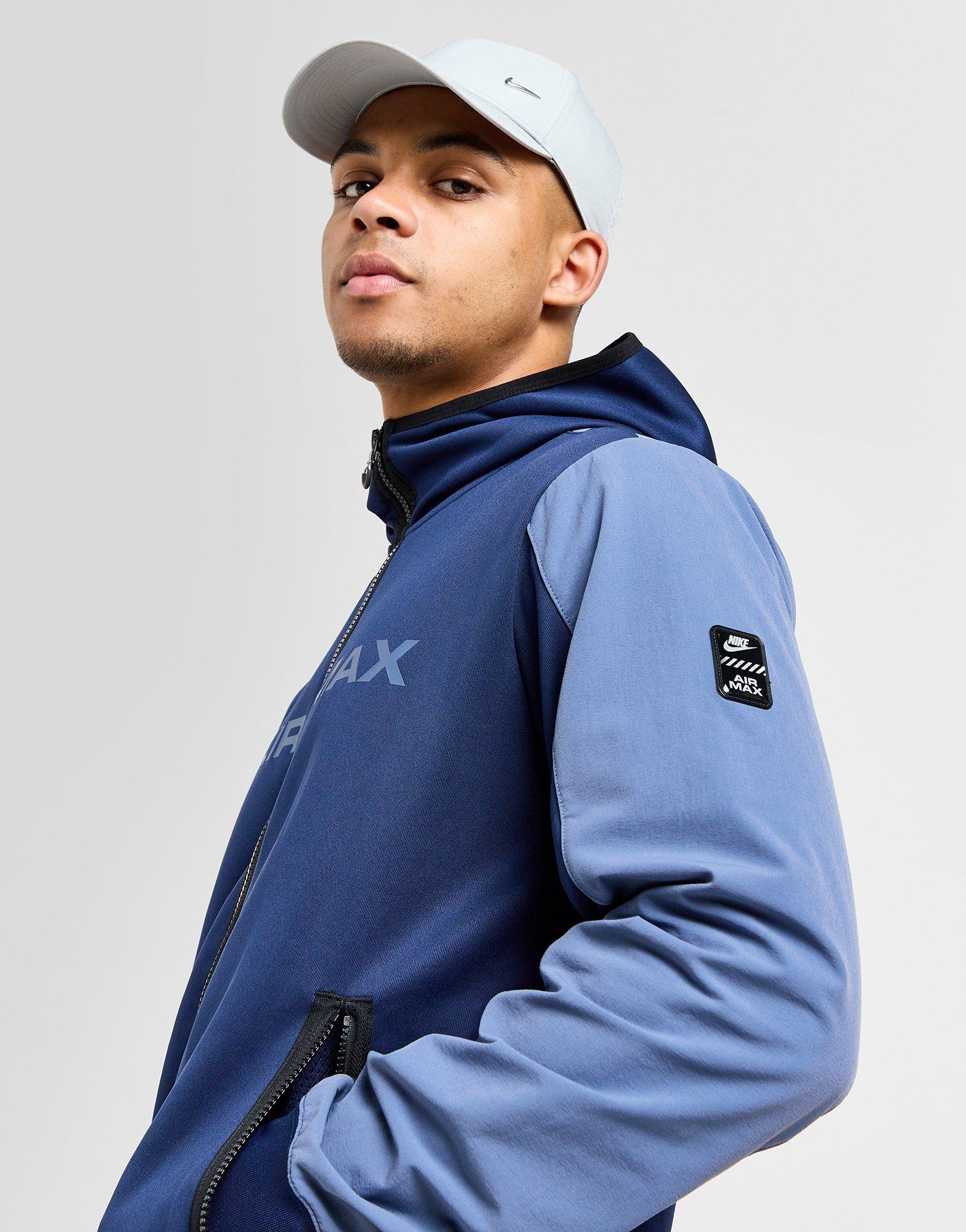 Blue Nike Air Max Polyknit Full Zip Hoodie - JD Sports Global