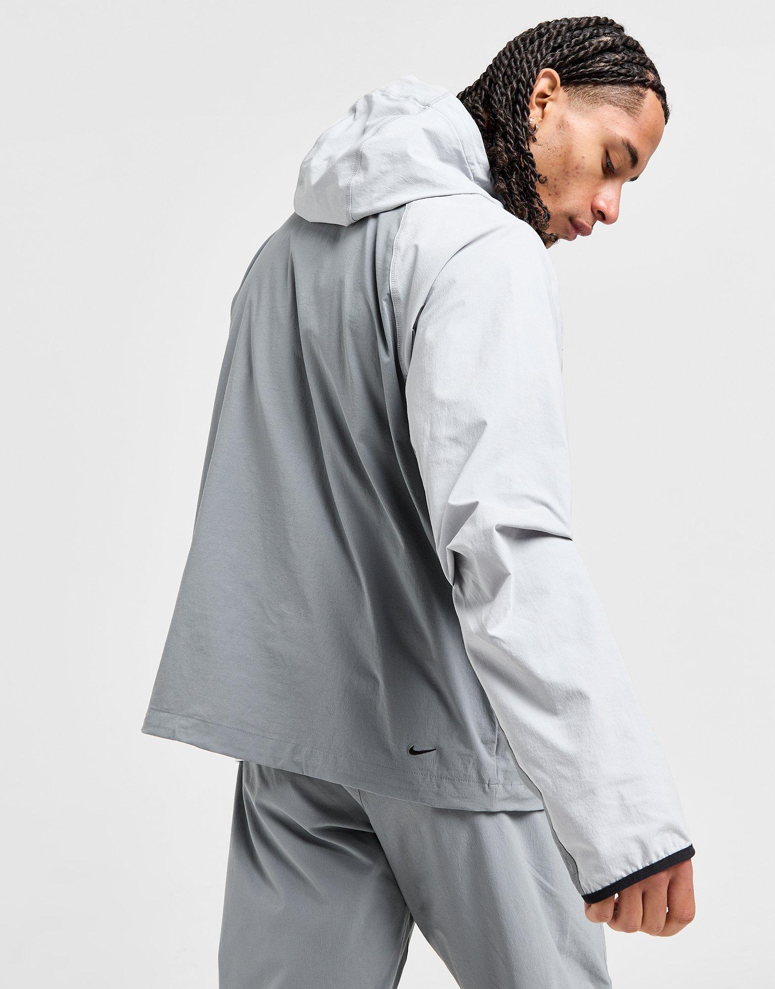 Nike Tech Woven Full Zip Hooded Jacket Cool Grey- JD Sports