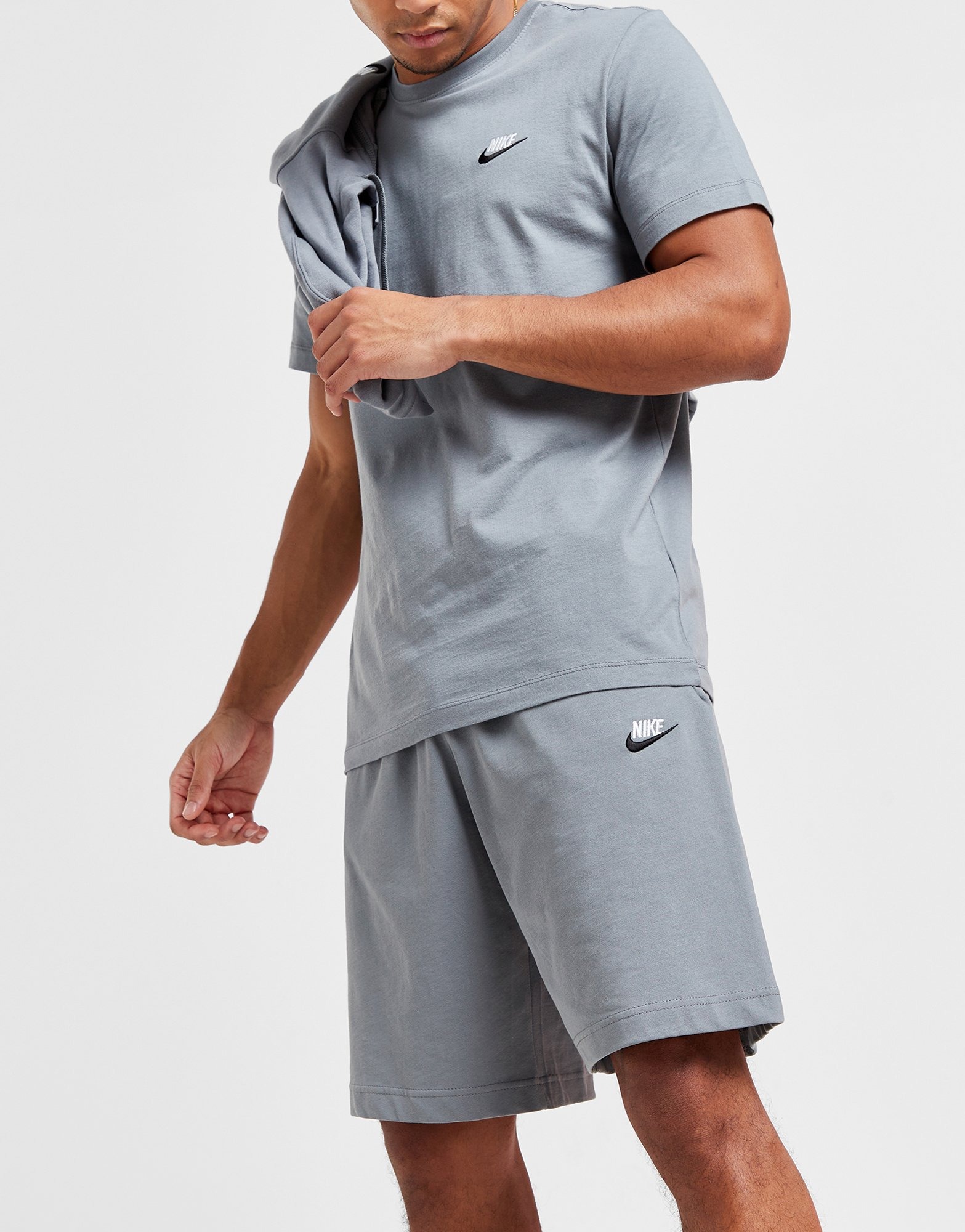 Grey Nike Sportswear Club Fleece Shorts | JD Sports UK 