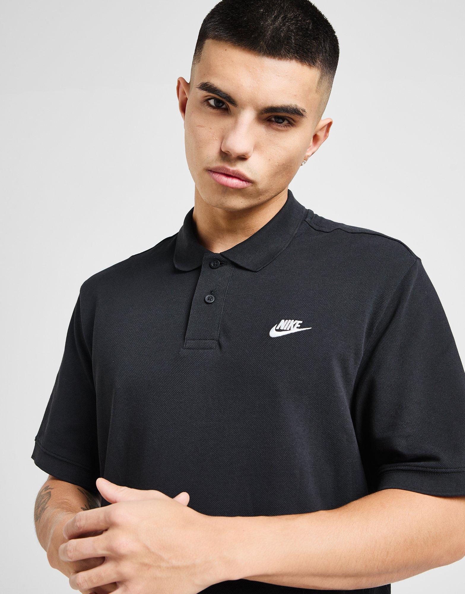 Zwart Nike Polo met korte mouwen voor heren Club JD Sports Nederland