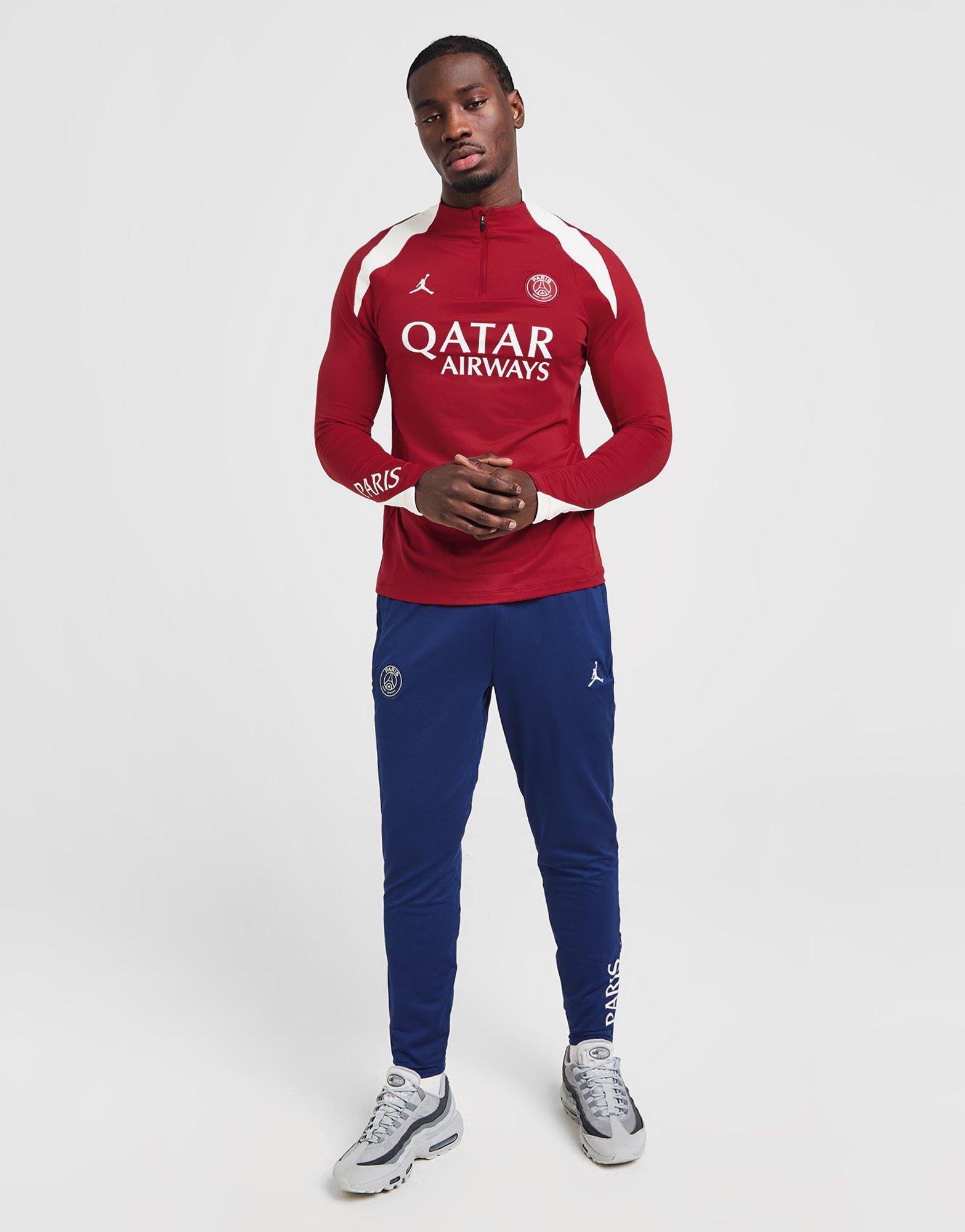 Red Jordan Paris Saint Germain Strike Drill Top | JD Sports