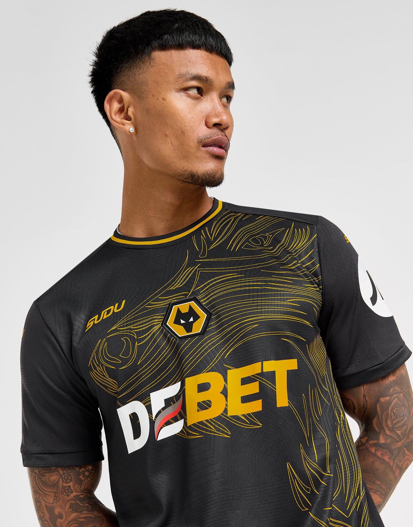 Wolverhampton Wanderers FC 半袖シャツ Black SUDU Wolverhampton Wanderers FC 2024/25 Away Shirt