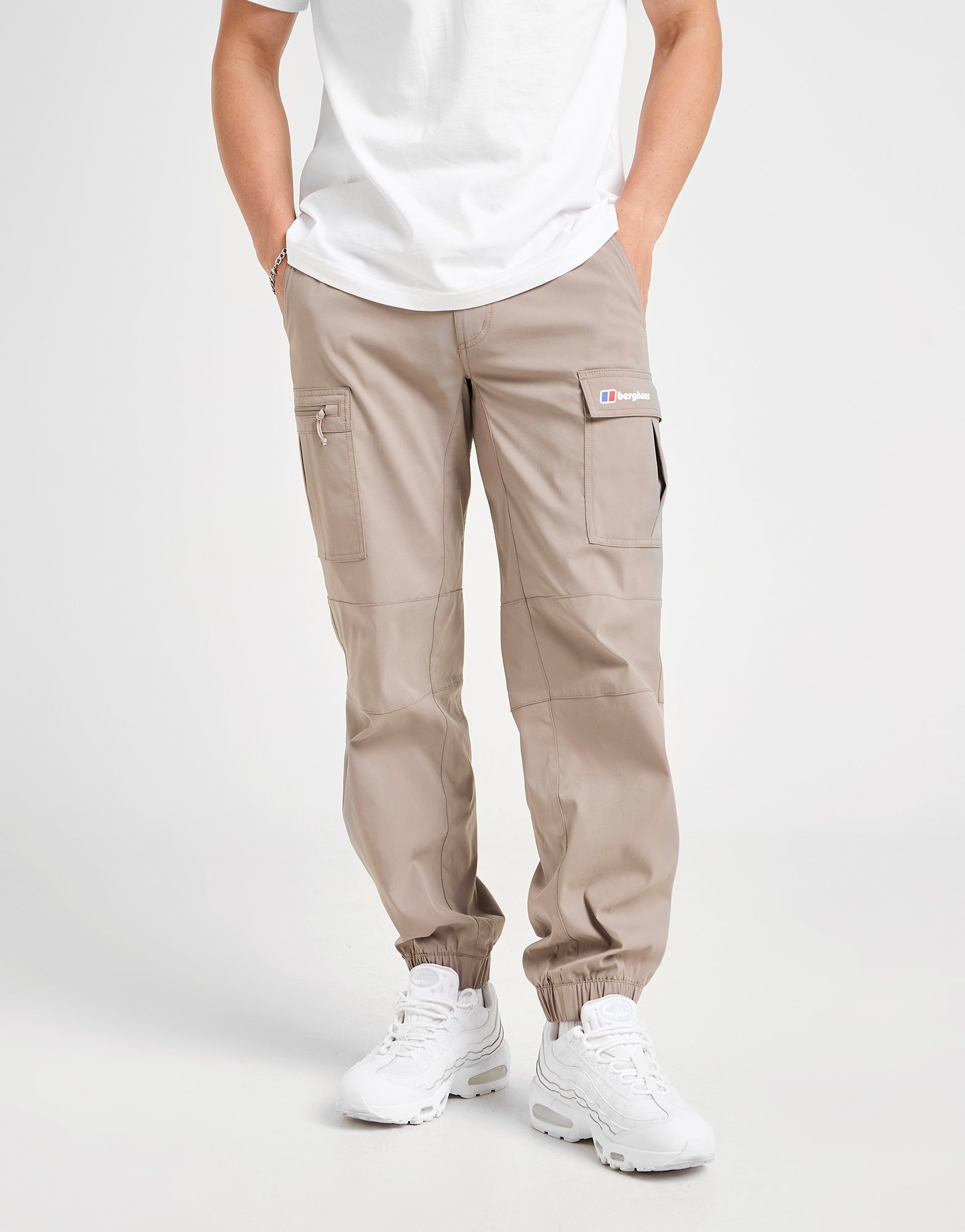 Pantalon Cargo Femme Berghaus - Taille W30 L30, Gris, Léger, Coupe Tapered
