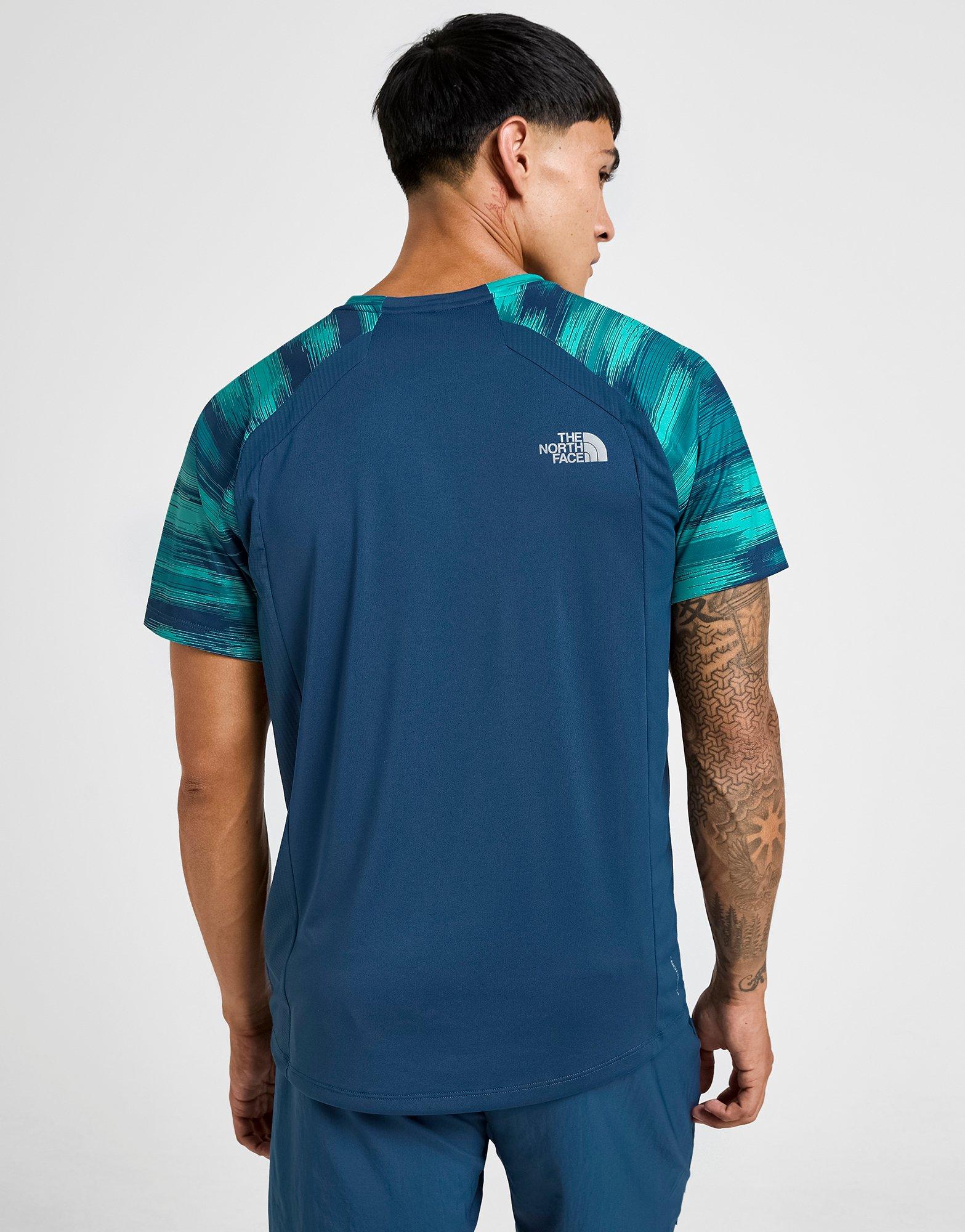 Blue The North Face Performance All Over Print T-Shirt - JD