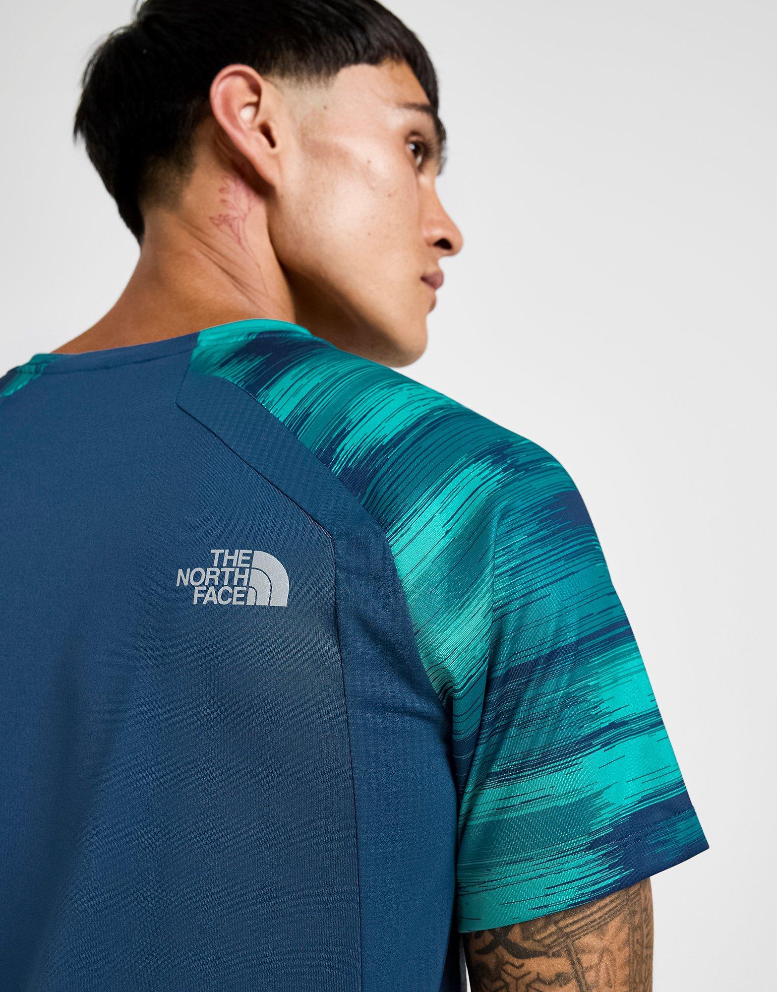 Blue The North Face Performance All Over Print T-Shirt - JD