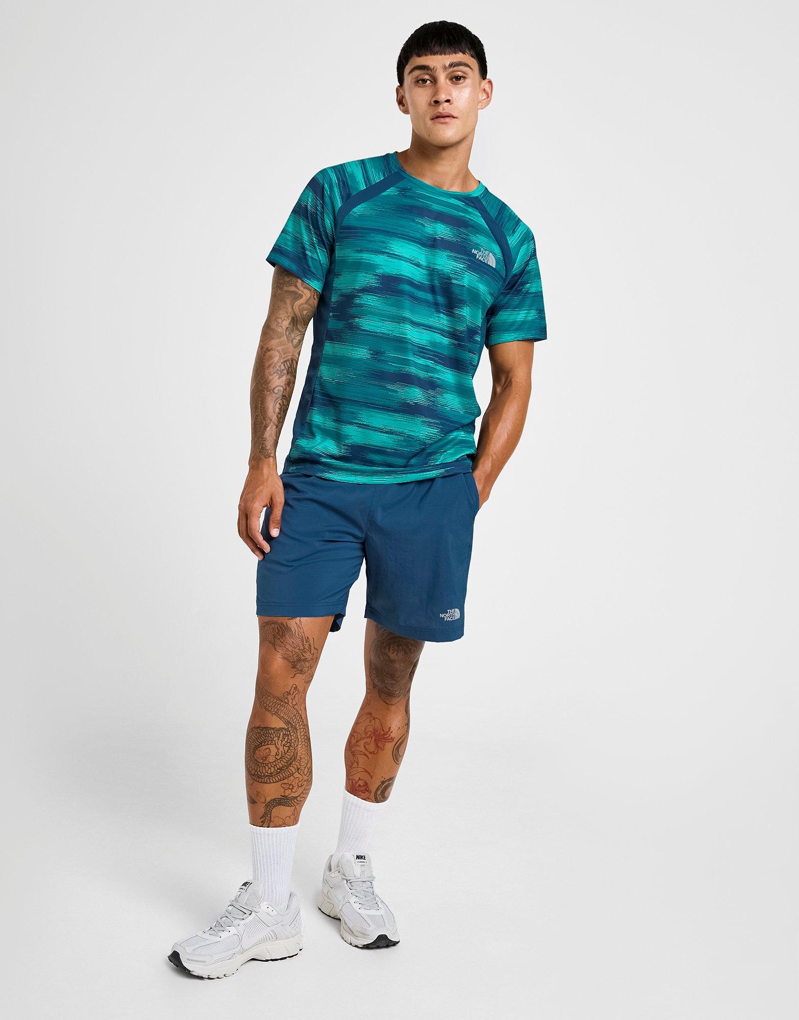 Blue The North Face Performance All Over Print T-Shirt - JD