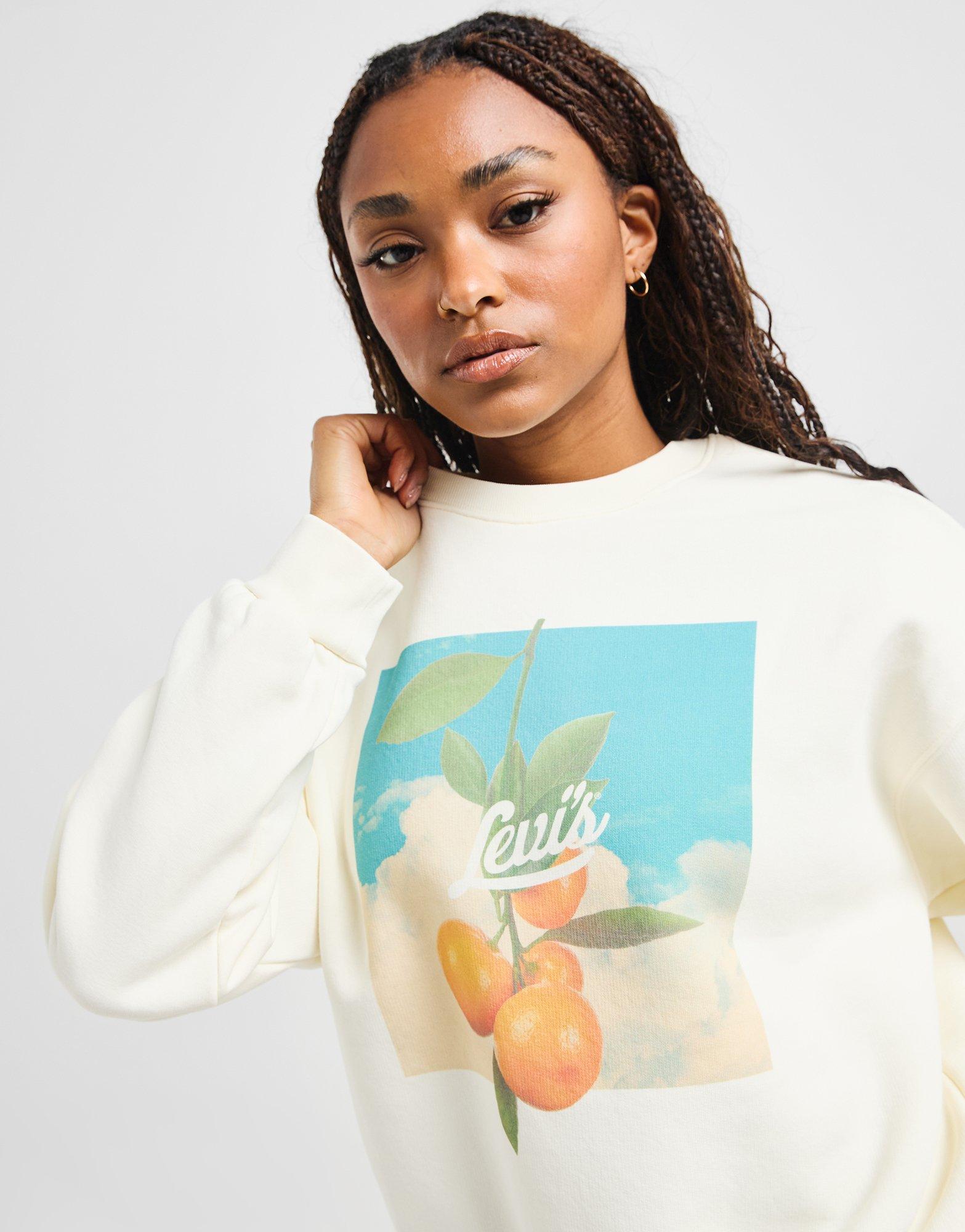 LEVI'S Orange Graphic Crew Sweatshirt