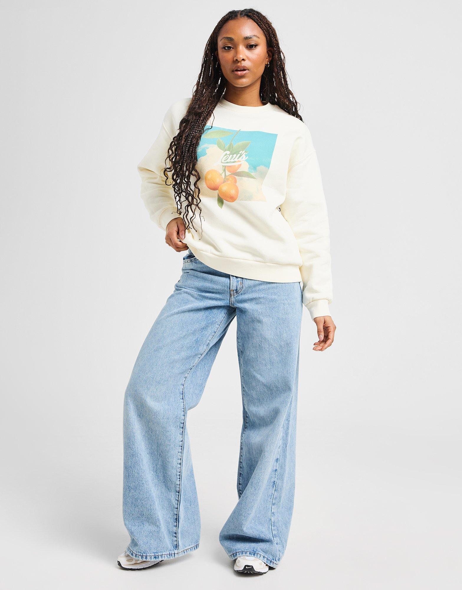 LEVI'S Orange Graphic Crew Sweatshirt