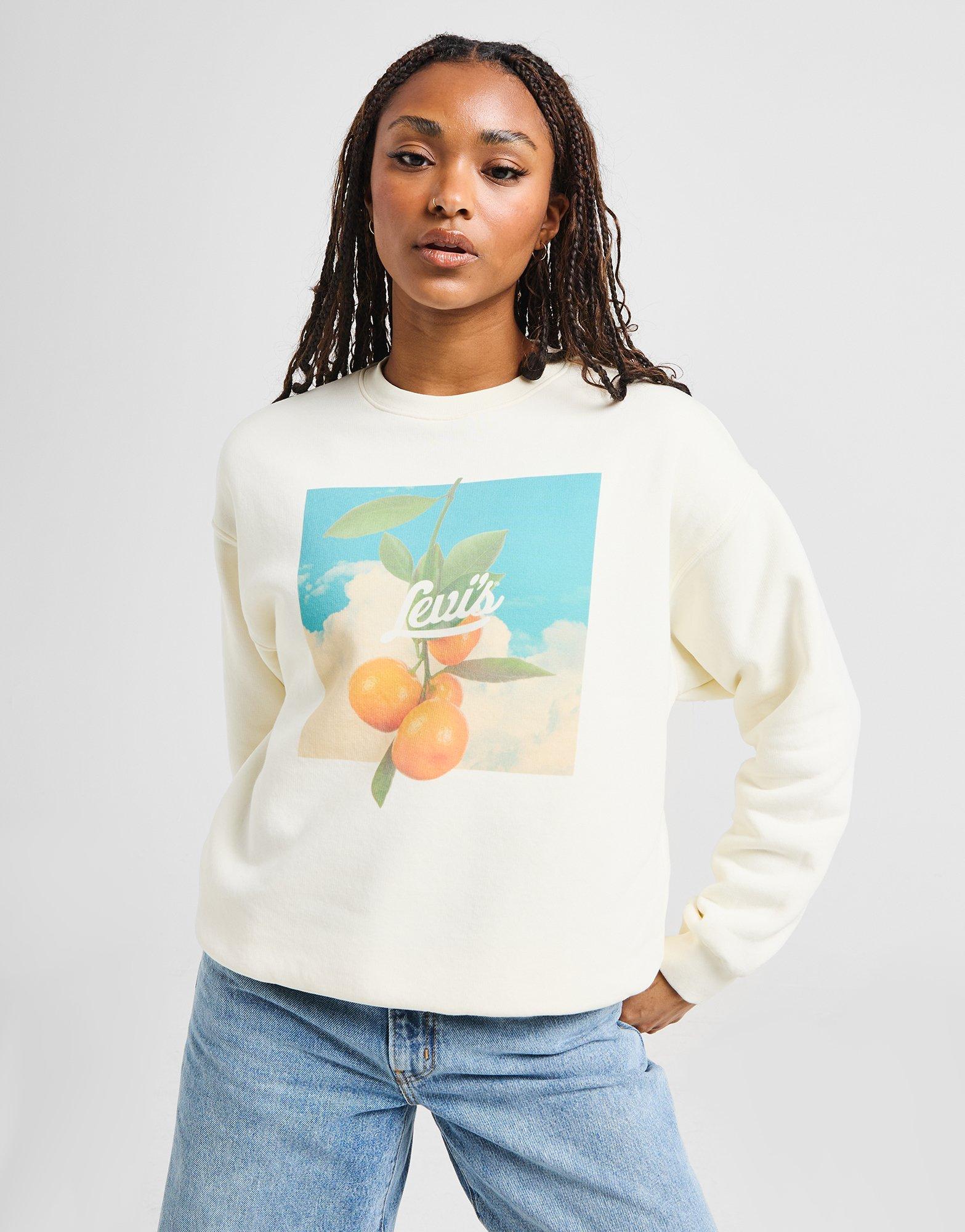 LEVI'S Orange Graphic Crew Sweatshirt