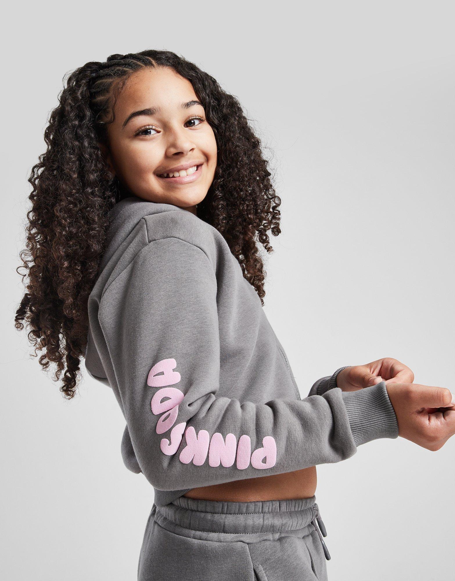 Pink Soda Sport Girls' West Boxy Full Zip Hoodie Junior
