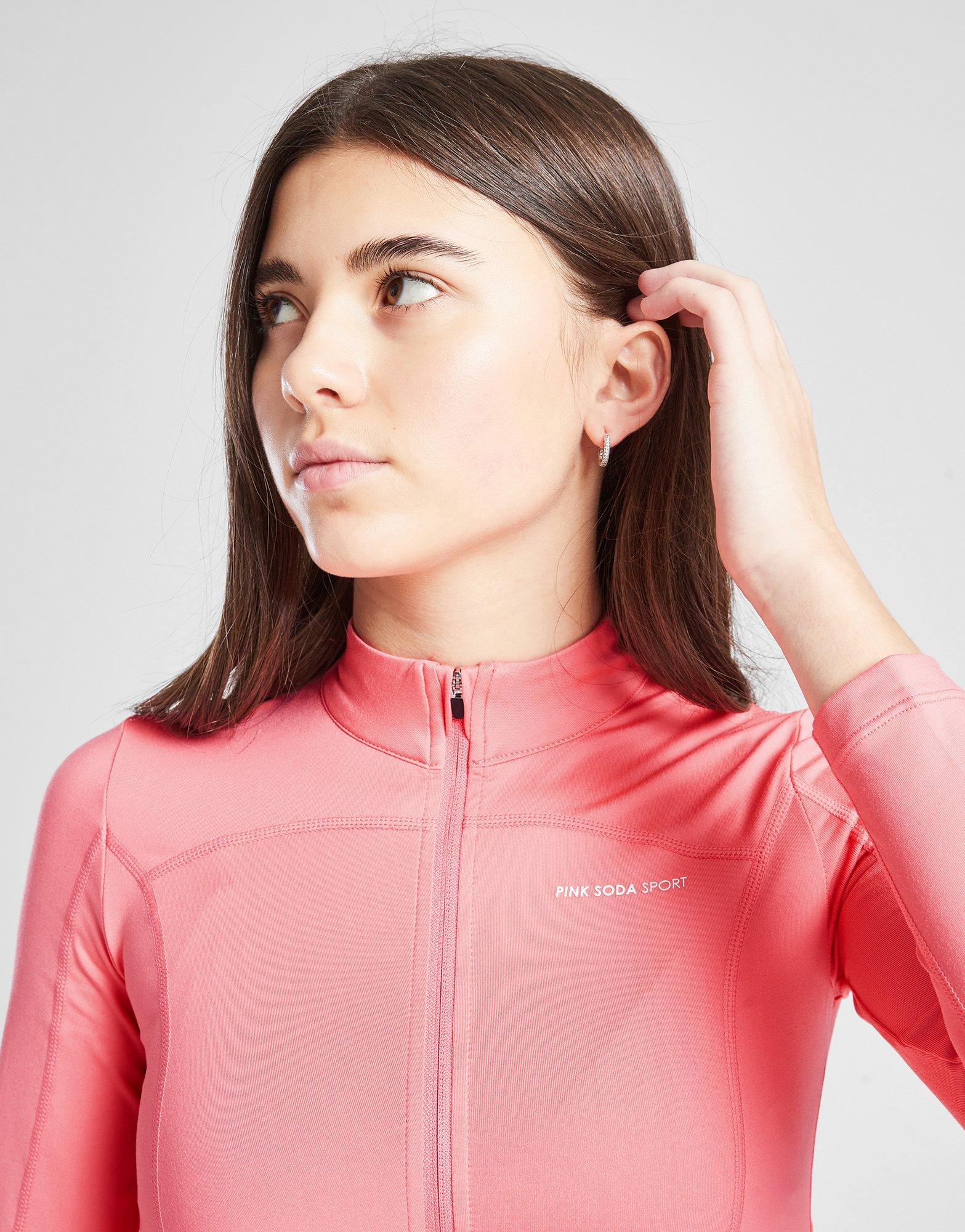 Pink Soda Sport Girls' Fitness Form Full Zip Top Junior