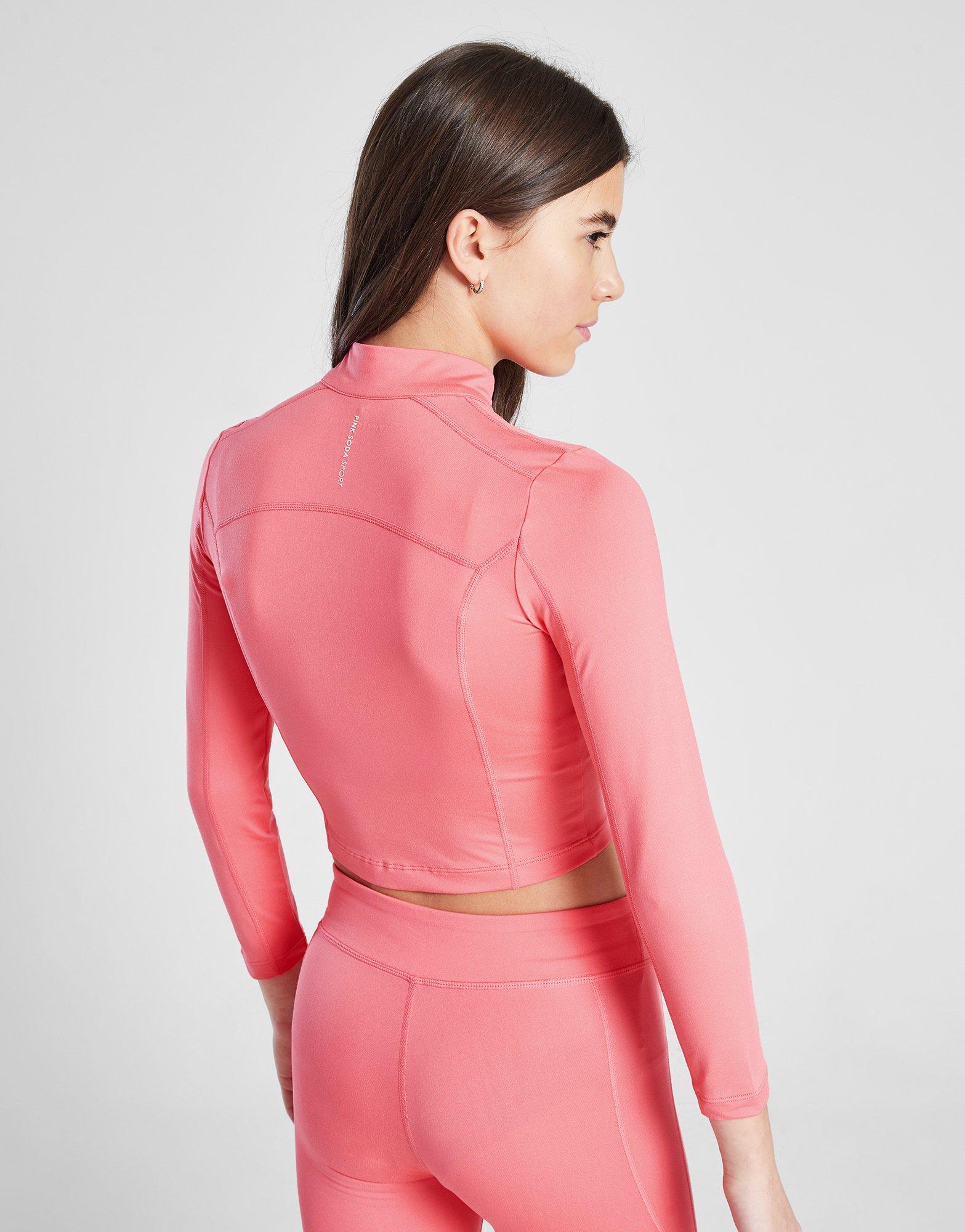 Pink Soda Sport Girls' Fitness Form Full Zip Top Junior