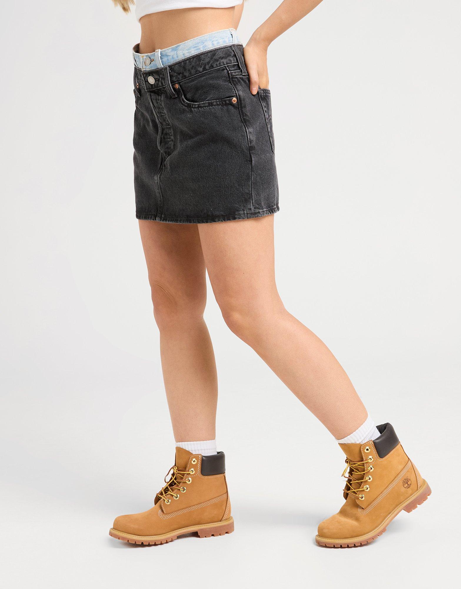 LEVI'S Double Waistband Denim Skirt