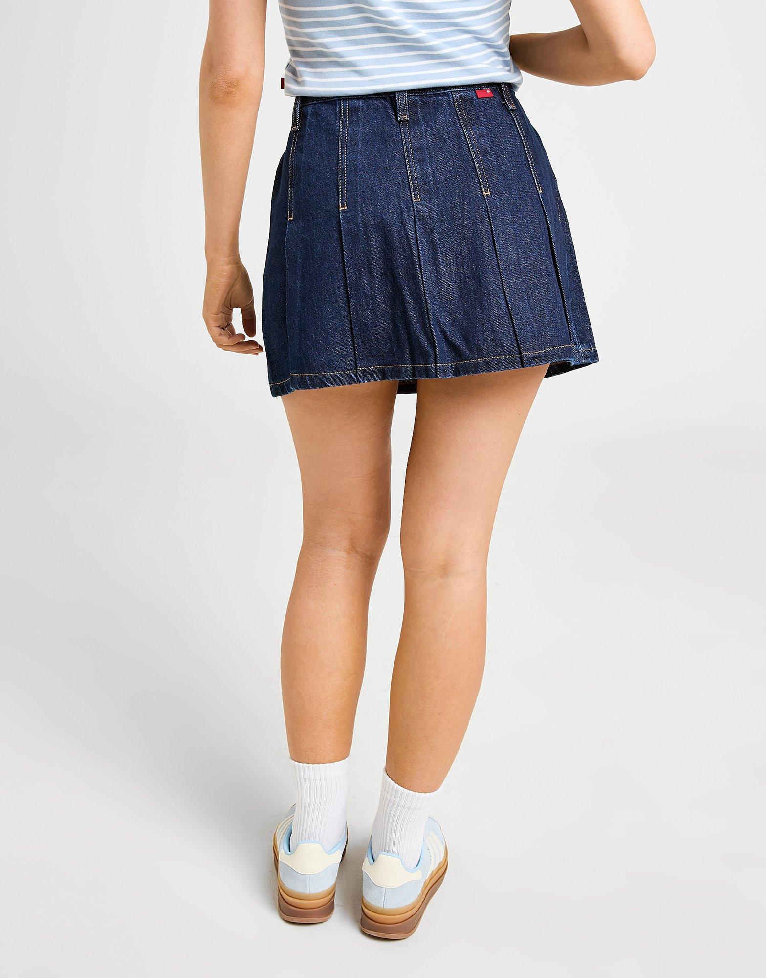 LEVI'S Denim Pleated Skirt