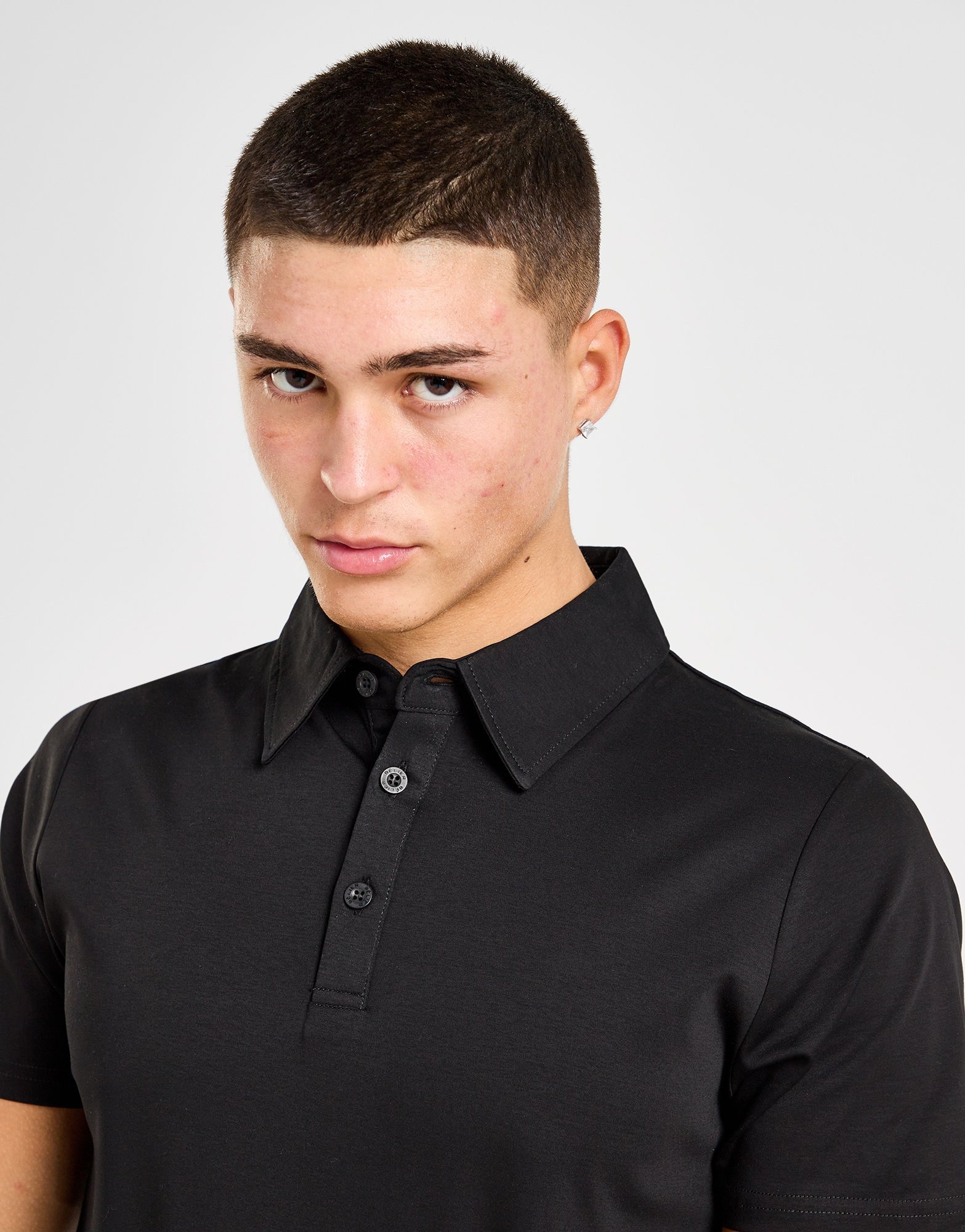 Black Belier Mercerised Polo Shirt JD Sports