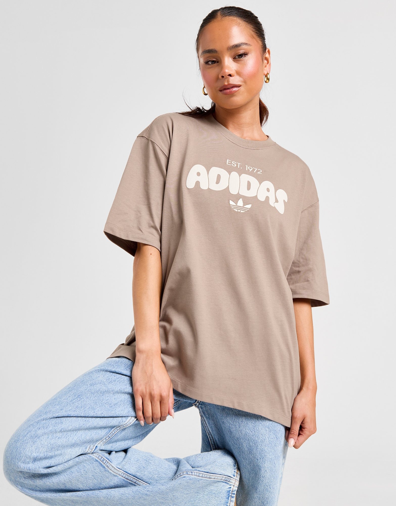 Brown adidas Originals Bubble Graphic T Shirt JD Sports Global