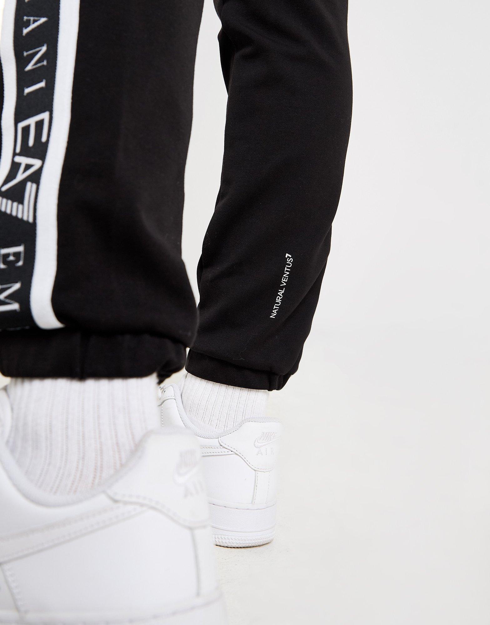 Black EA7 Emporio Armani Ventus Cargo Track Pants - JD
