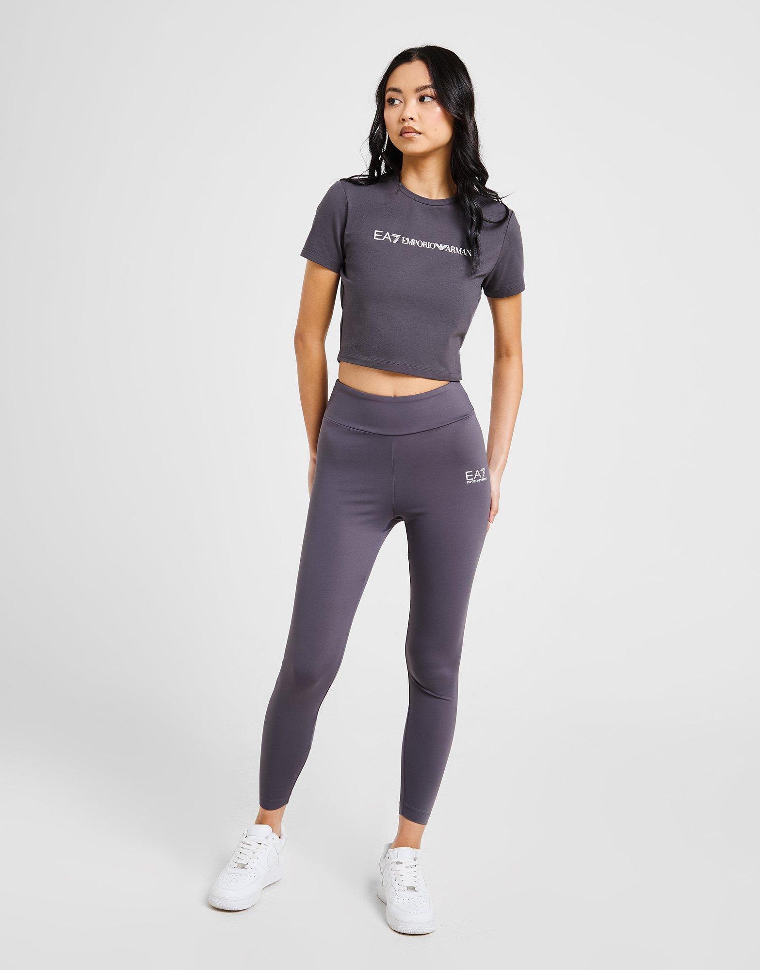 EA7 Emporio Armani Camiseta Logo Slim Crop — photo 5