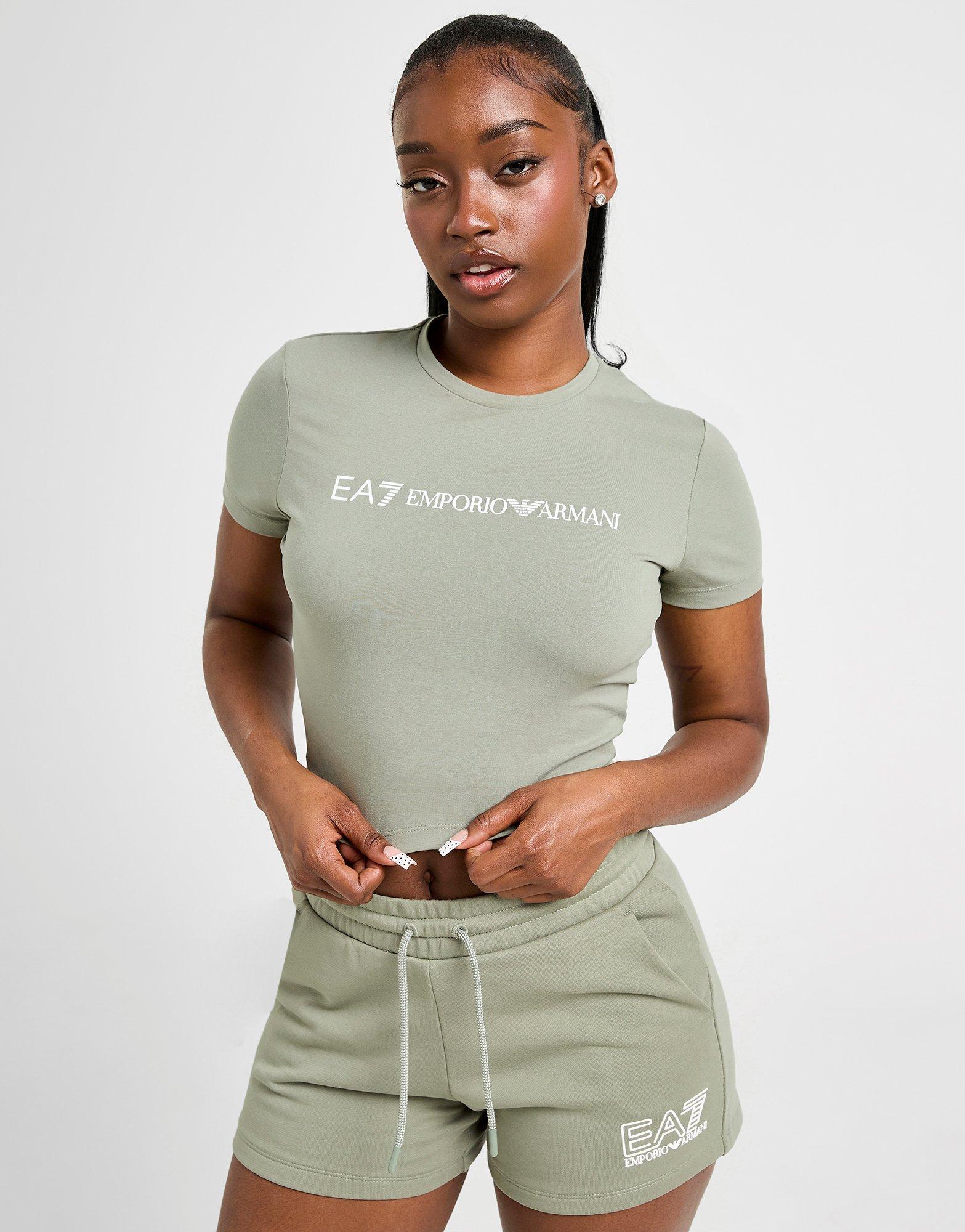 EA7 Emporio Armani Logo Slim Crop T-Shirt