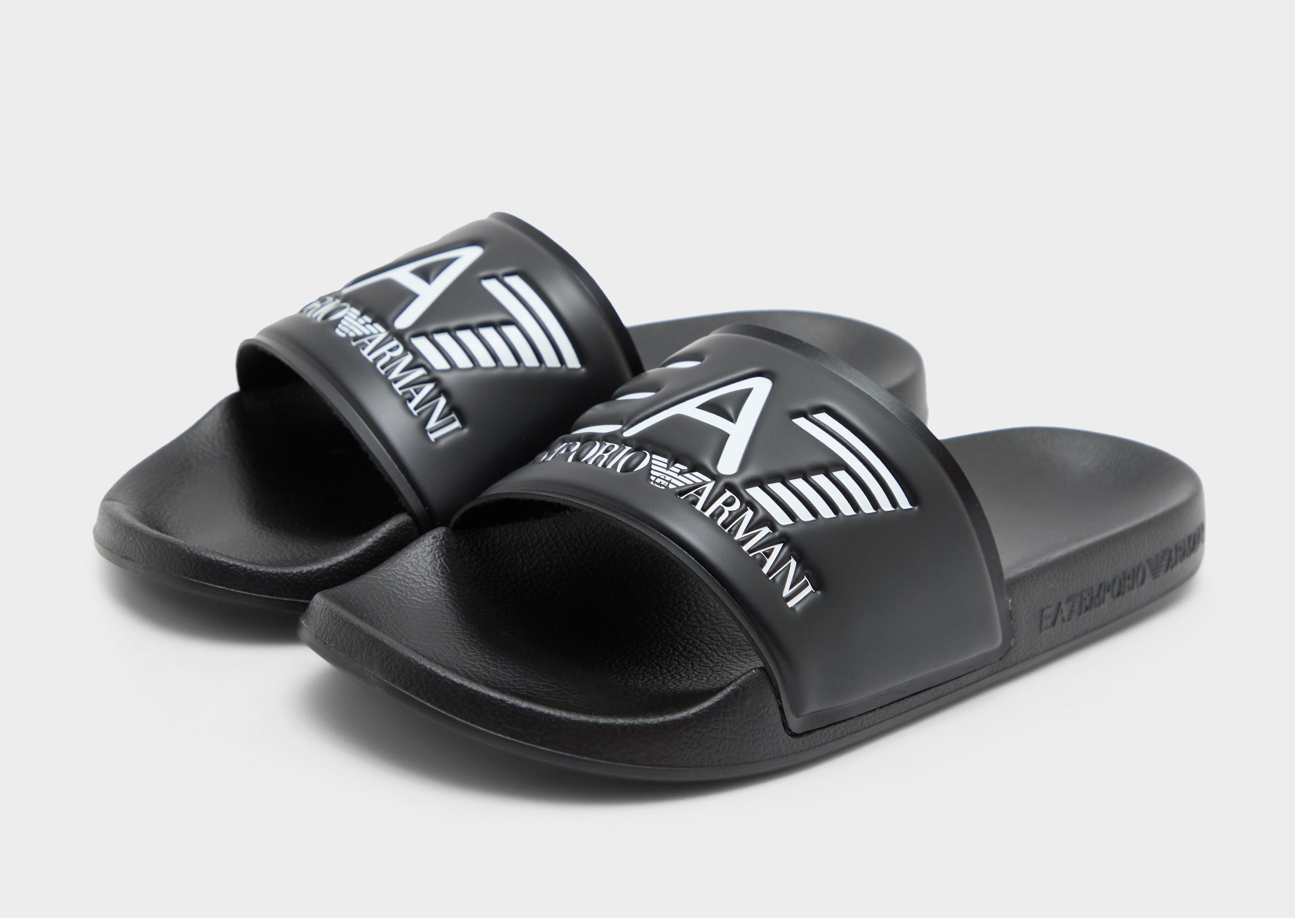 VIP【関税送料無料】希少 EMPORIO ARMANI SLIDERS Black EA7 Emporio Armani Seaworld Slides Women's - JD Sports