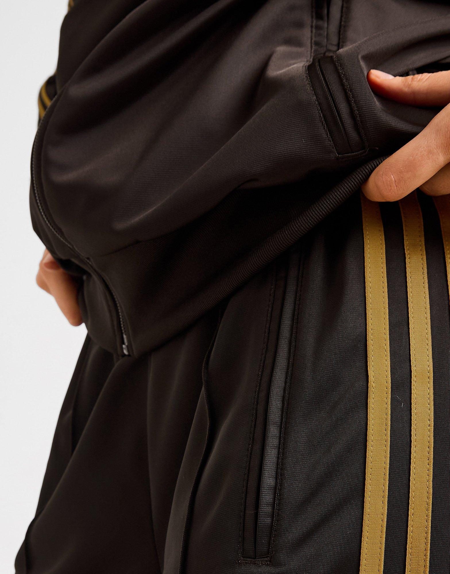 Brown adidas Originals Oversized Firebird Track Top - JD