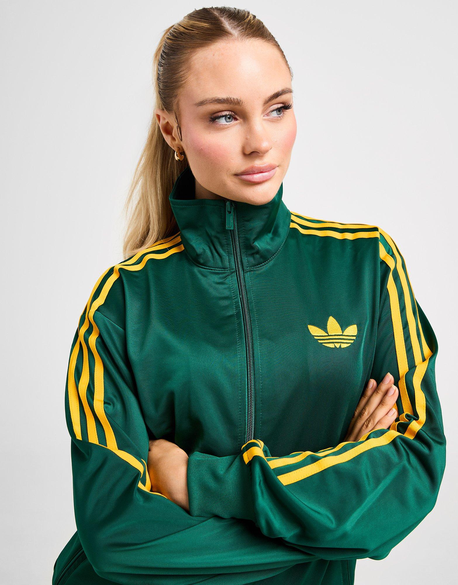 Green adidas Adicolor Classic Firebird Loose Track Top - JD