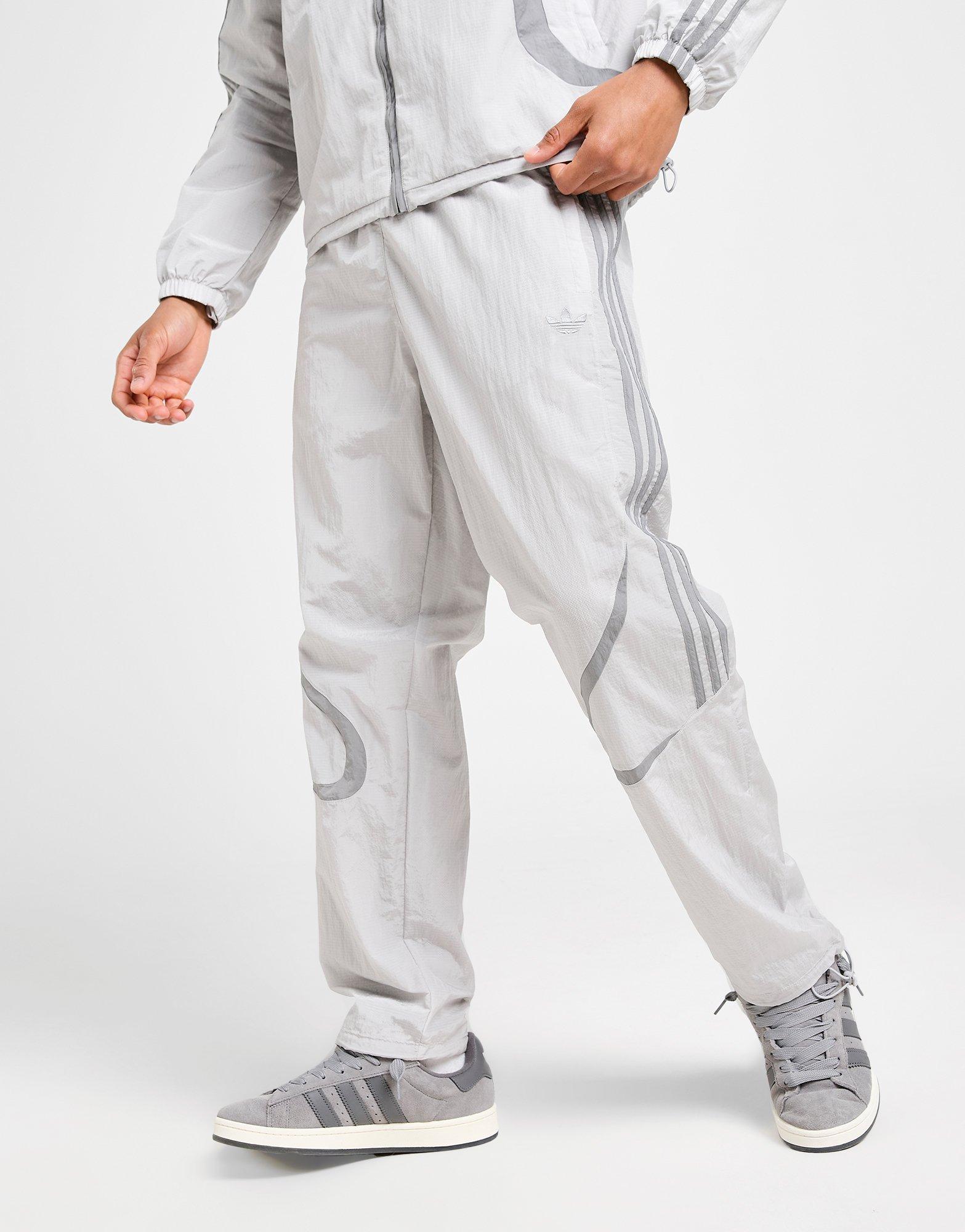 Grey adidas Originals Retro Woven Track Pants - JD Sports Global