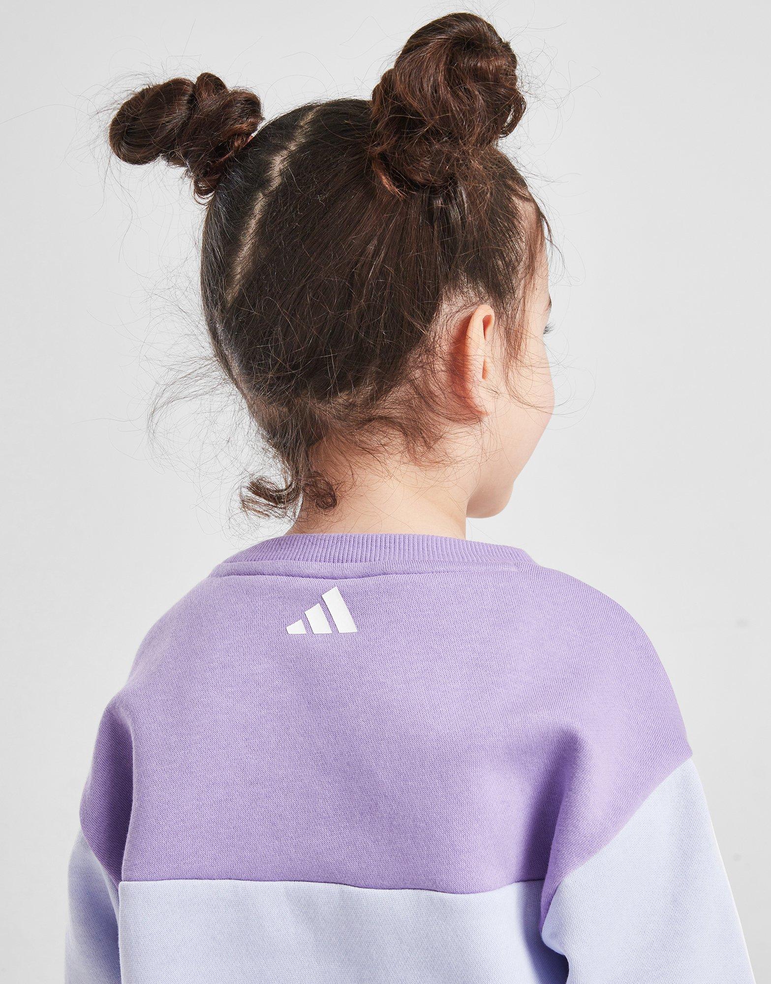 adidas Girls' Linear Crew Tracksuit Infant