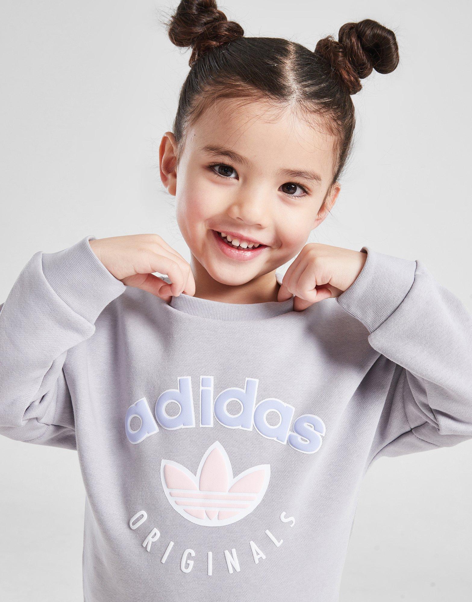 adidas Originals Girls' Varsity Overhead Crew Set Infant