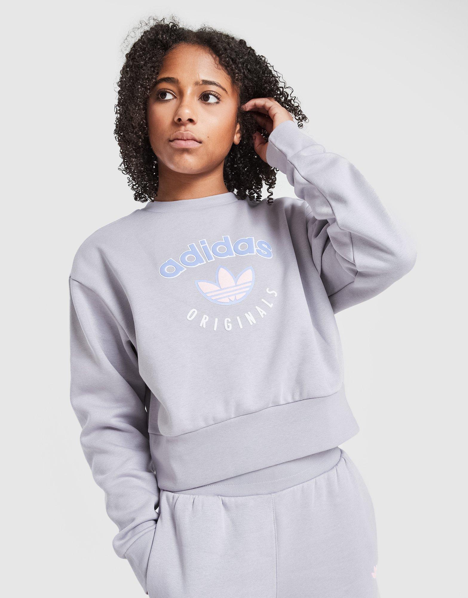 adidas Originals Girls' CRP Crew Sweatshirt Junior