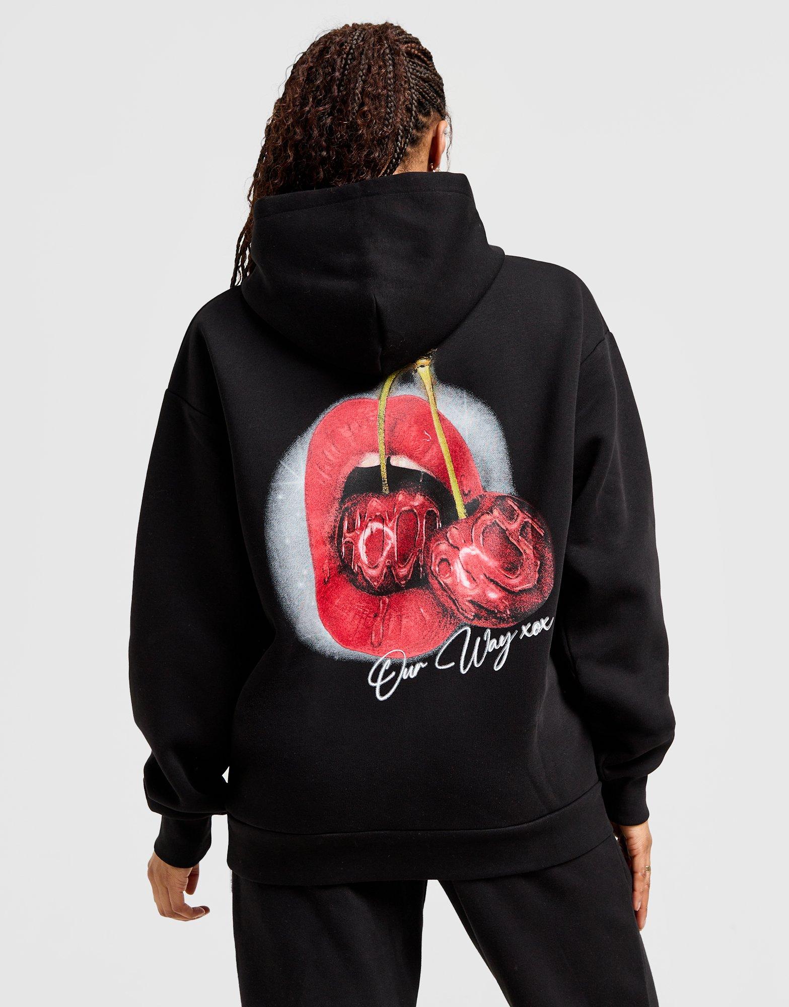 Black Hoodrich Cherries Boyfriend Hoodie - JD Sports Global Black Hoodrich Cherries Boyfriend Hoodie - JD Sports Global