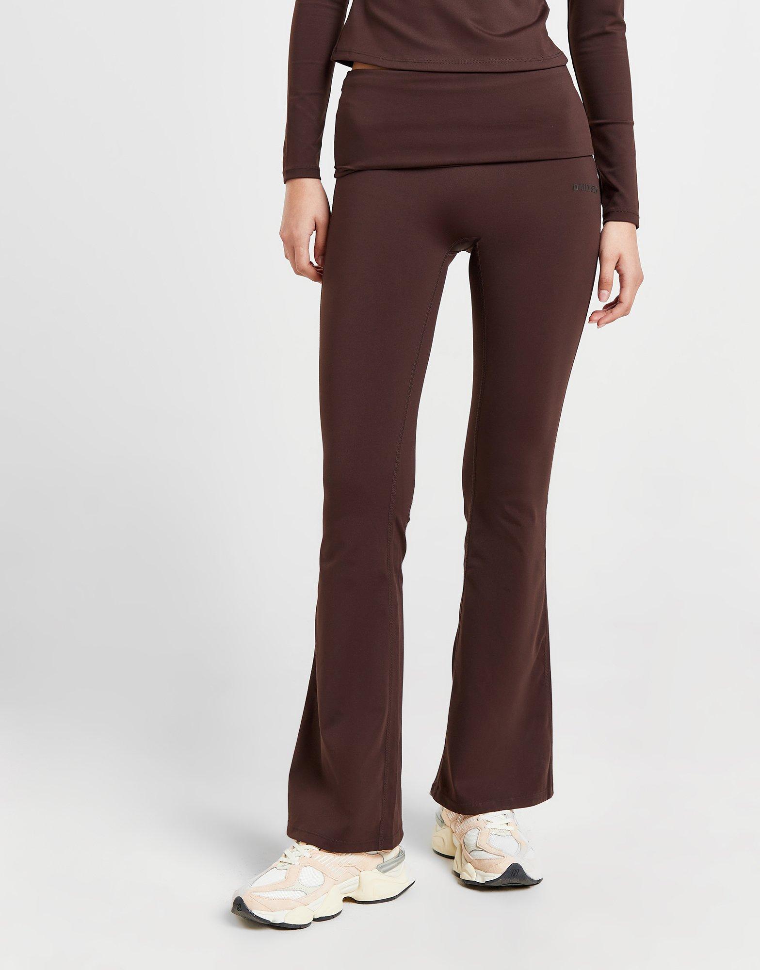 DAILYSZN Foldover Flare Leggings