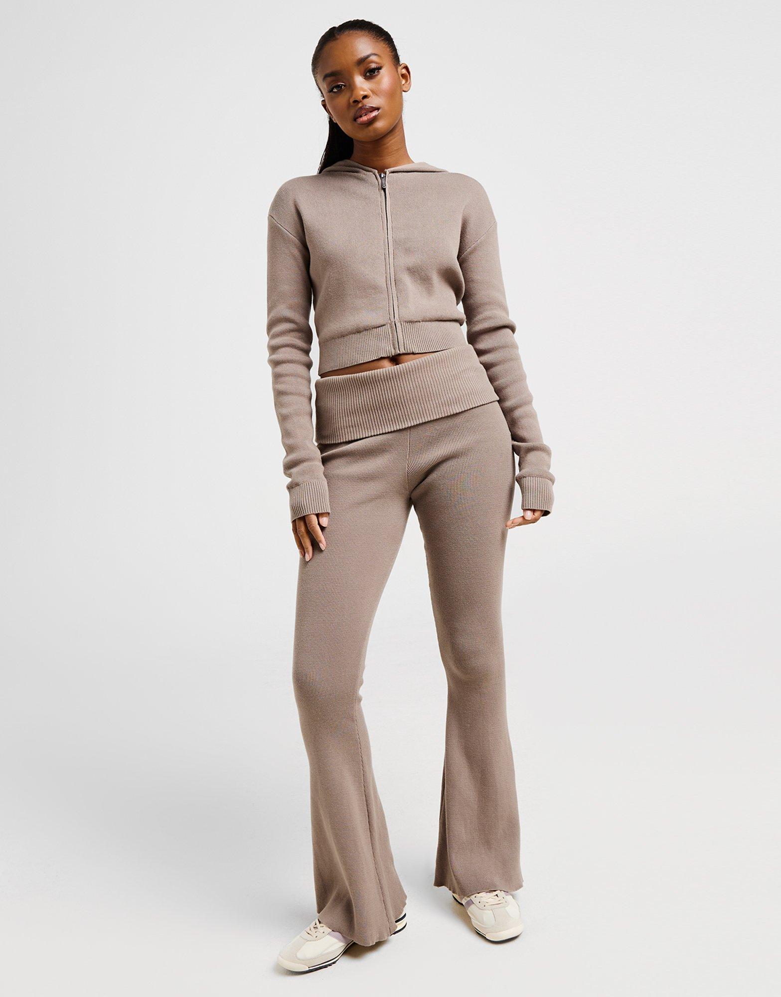 DAILYSZN Knit Crop Hoodie