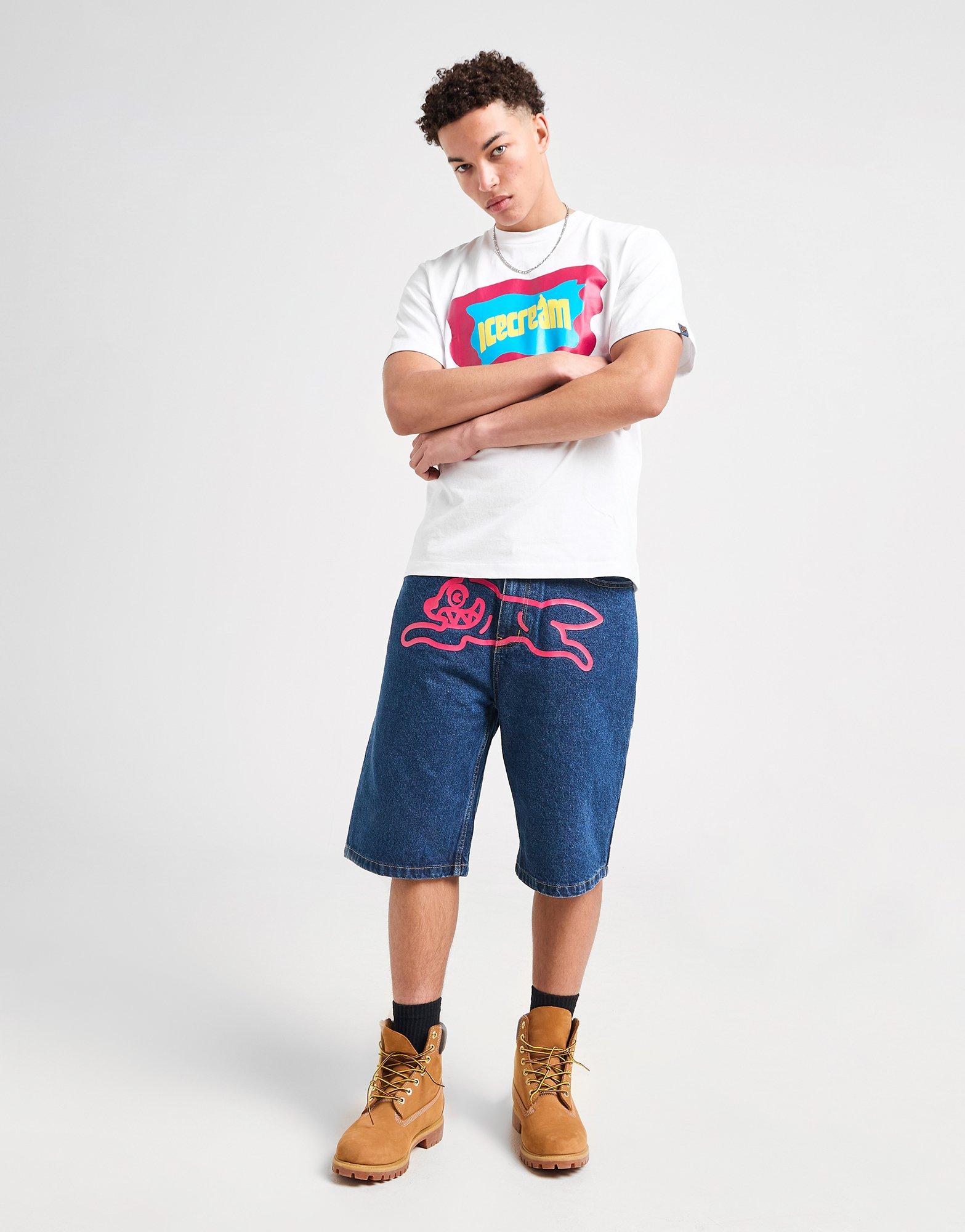 ICECREAM Running Dog Denim Shorts