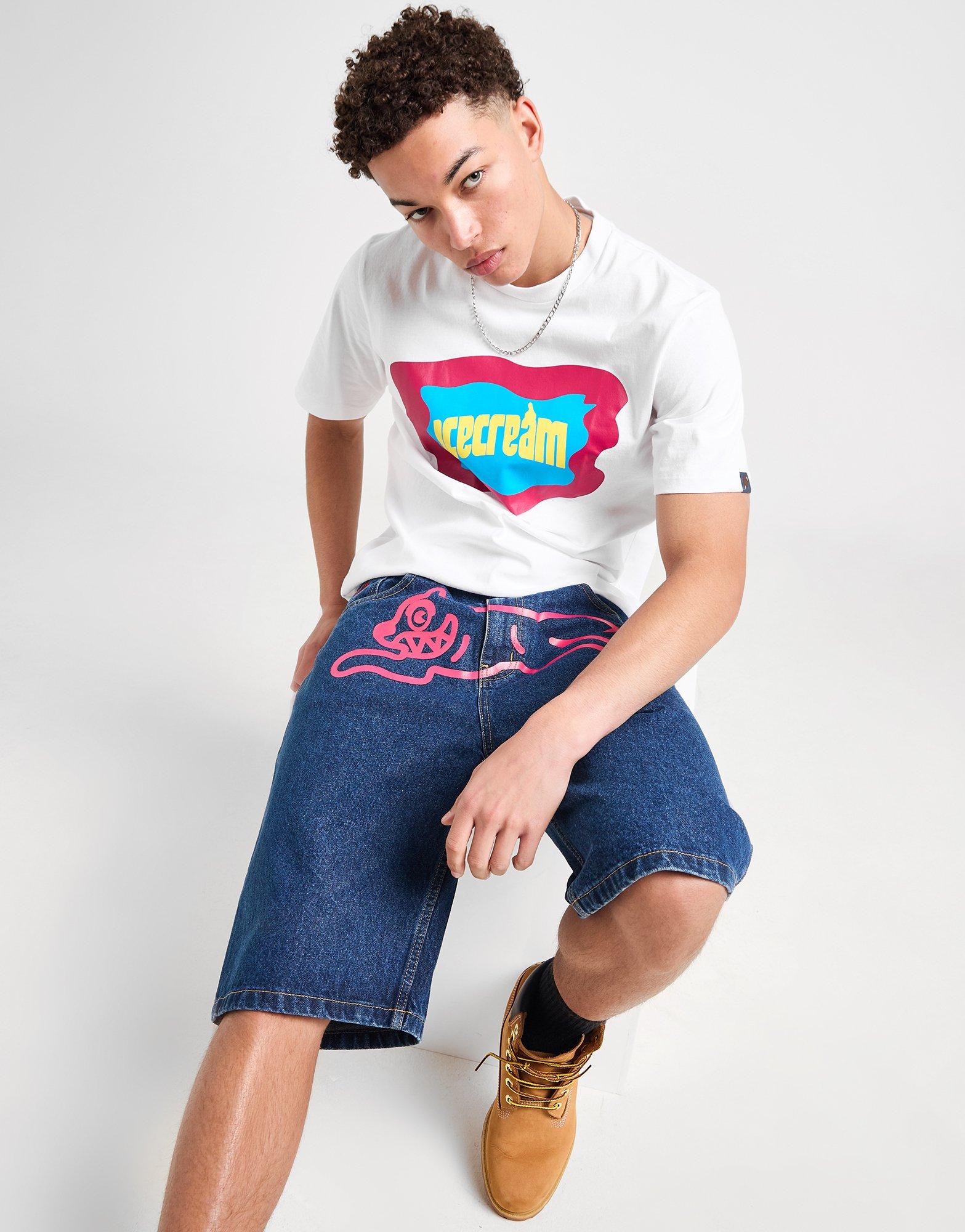 ICECREAM Running Dog Denim Shorts