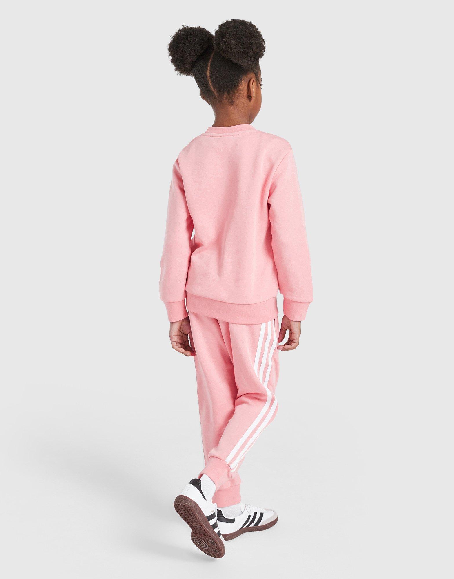 adidas Originals Girls' Trefoil Crew Tracksuit Children